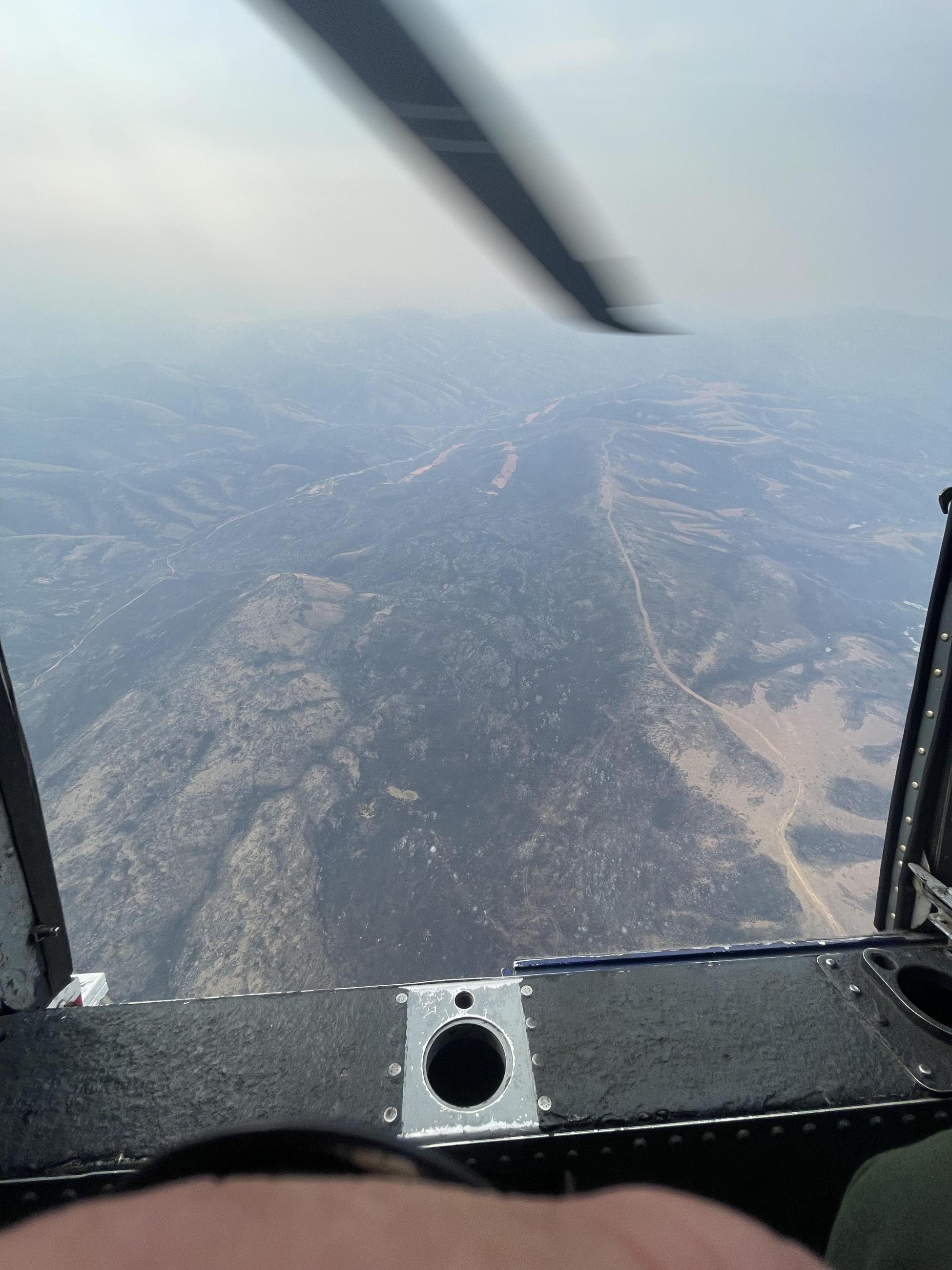 Aerial view of Paddock Fire. 