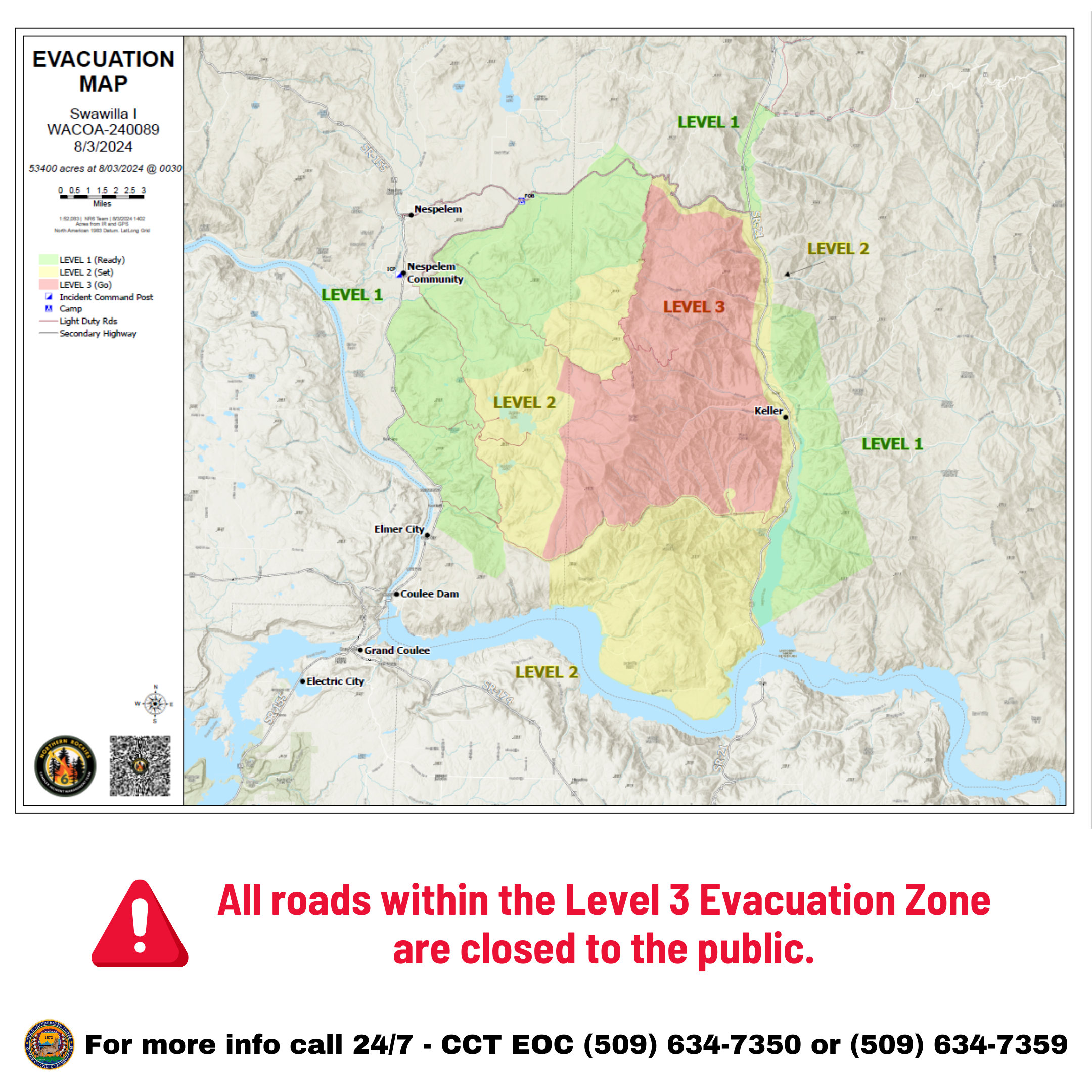 Swawilla Fire Evacuation update