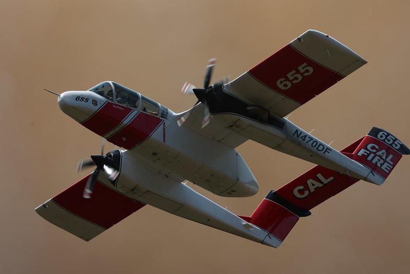 Airplane on Park Fire