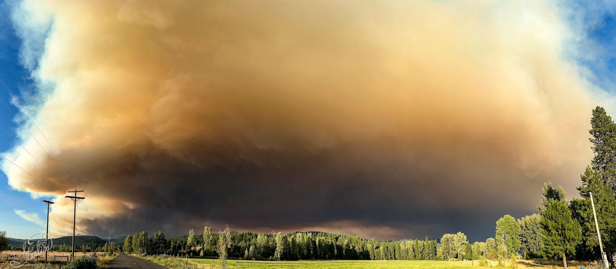 The smoke cloud from 8/6/24