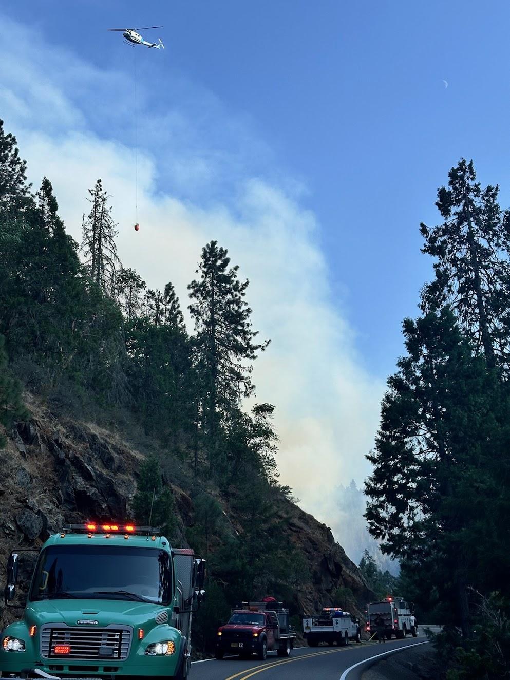 Bucket Drop on Dixon Fire from Tiller Trail Hwy