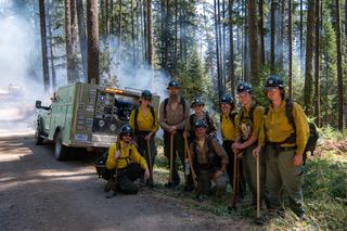 Crews on the line Dixon Fire