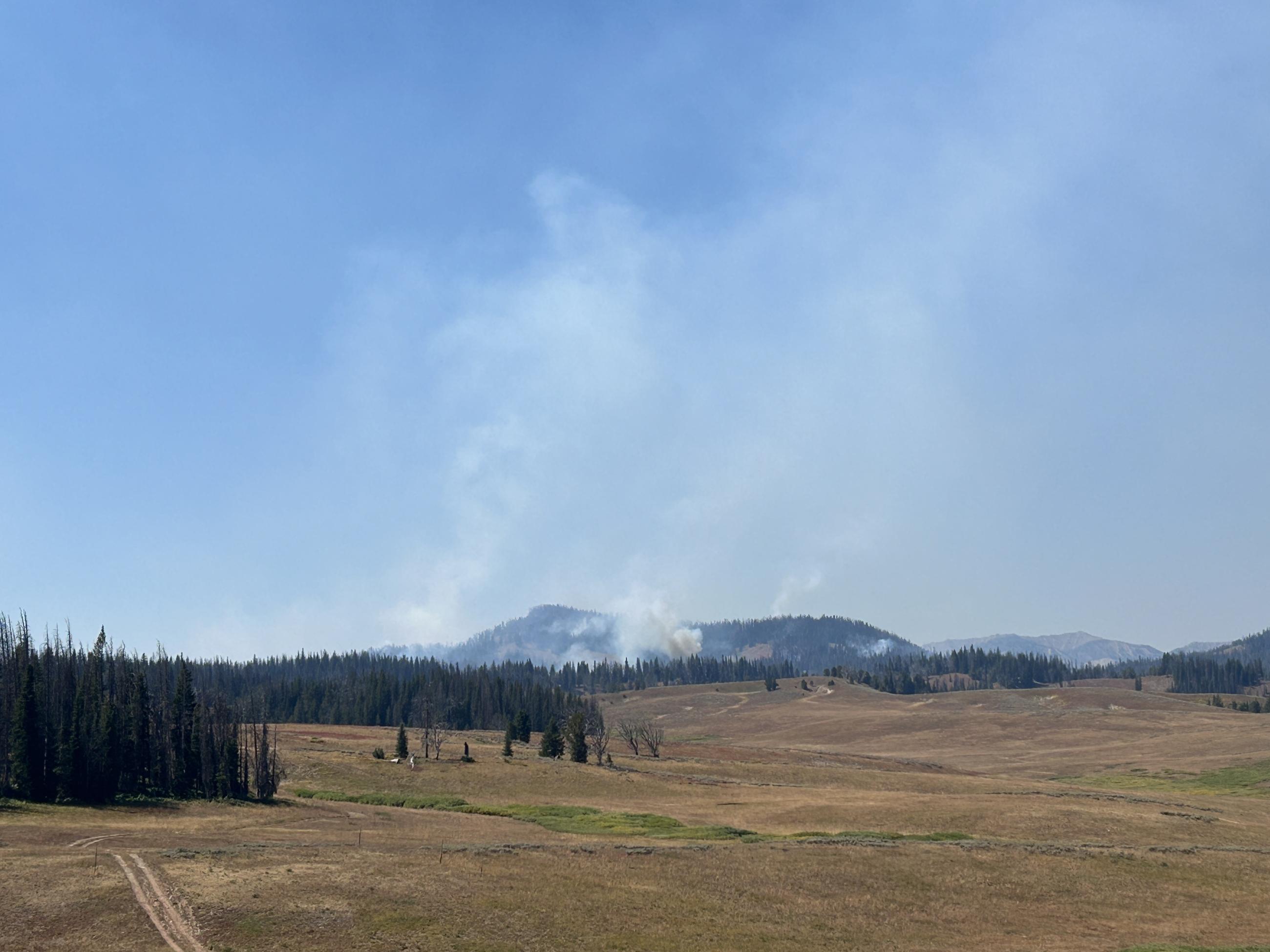 Smoke from the Fish Creek Fire 