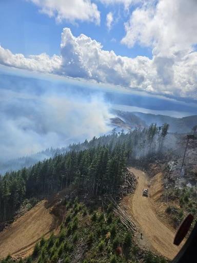 2620 Road Fire view from the air 08/18/2024
