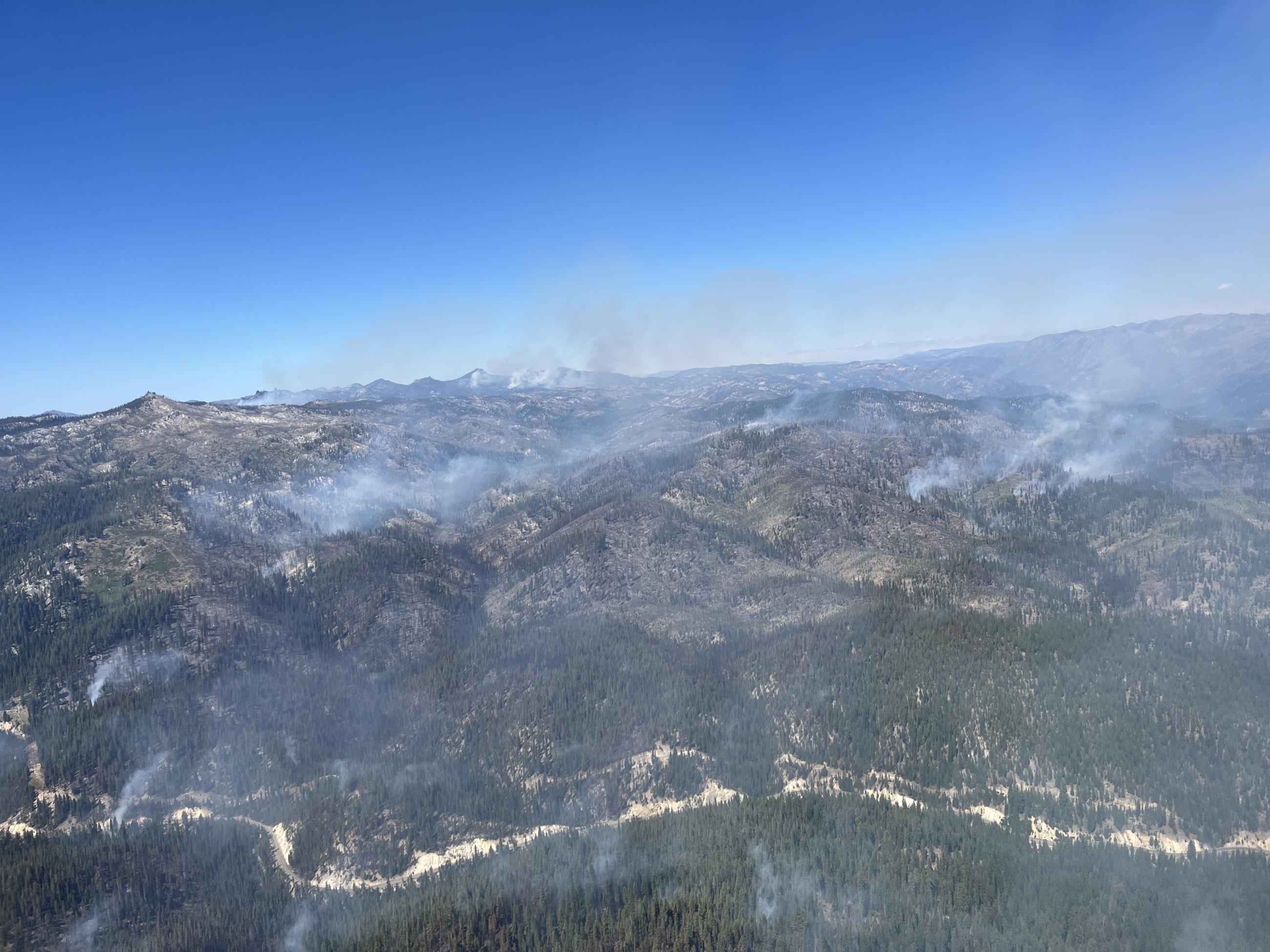 View of Smoke from West Mountain Fires 08-30-2024