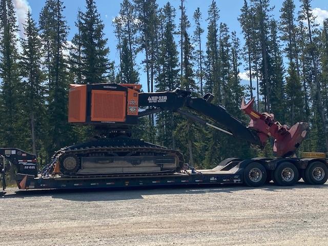 Fish Creek Fire: Feller buncher August 22, 2024