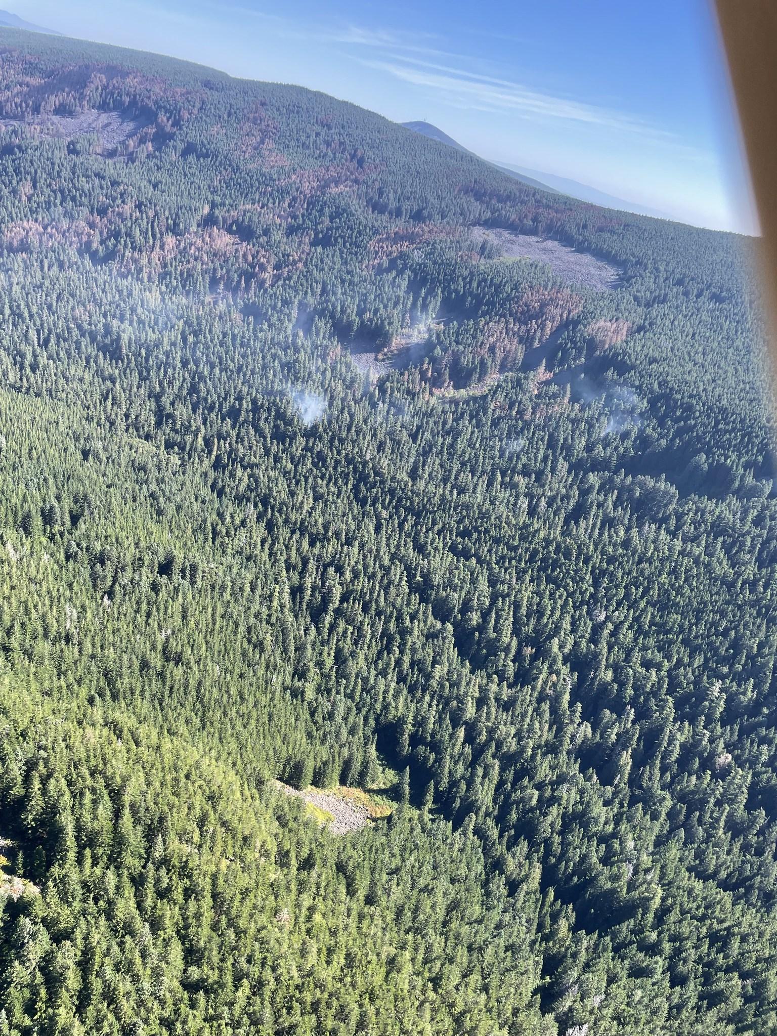 Smoke in East Fork Herman Creek_Aug 30