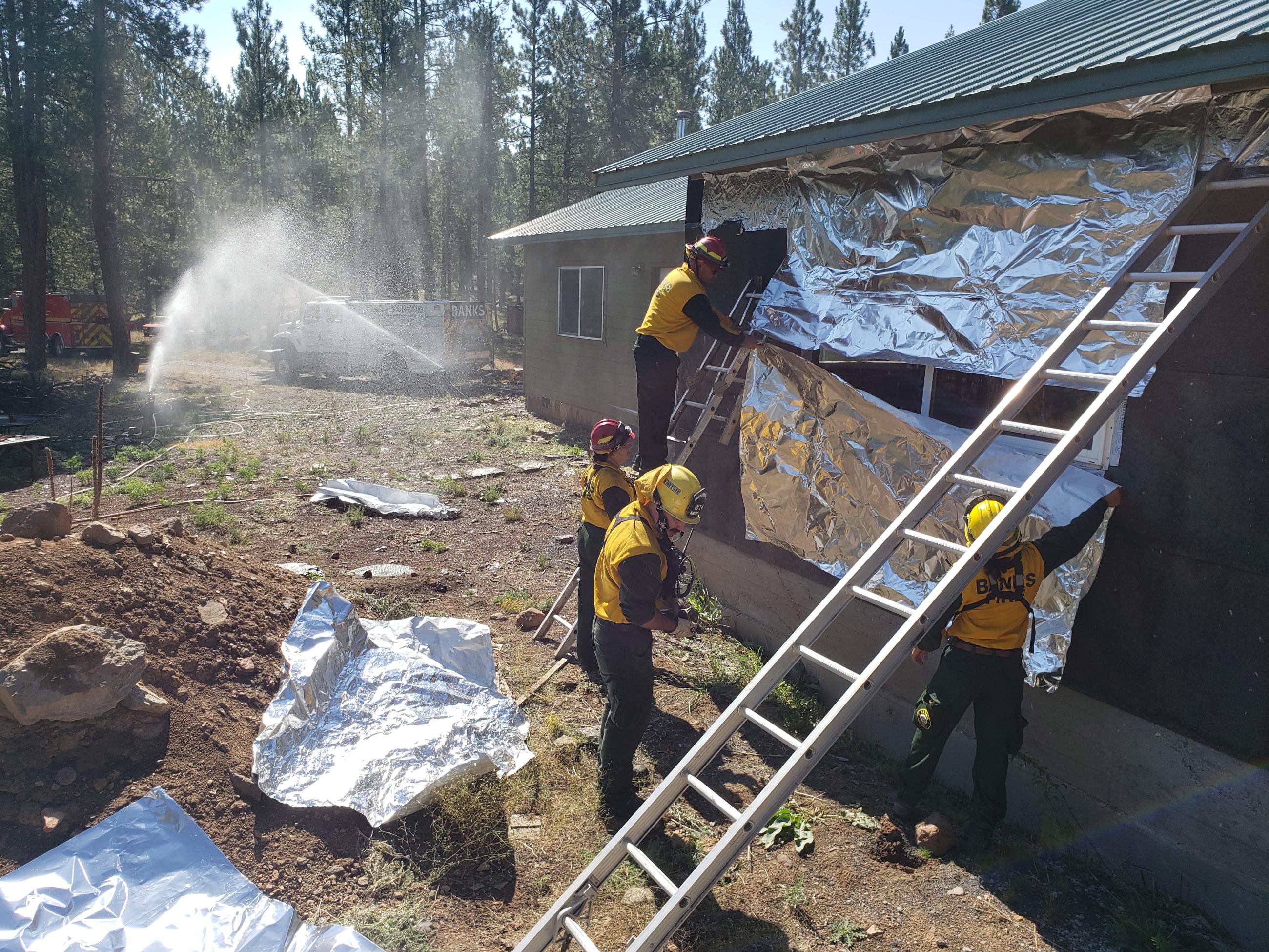 Structure Protection Group, west side Telephone Fire.