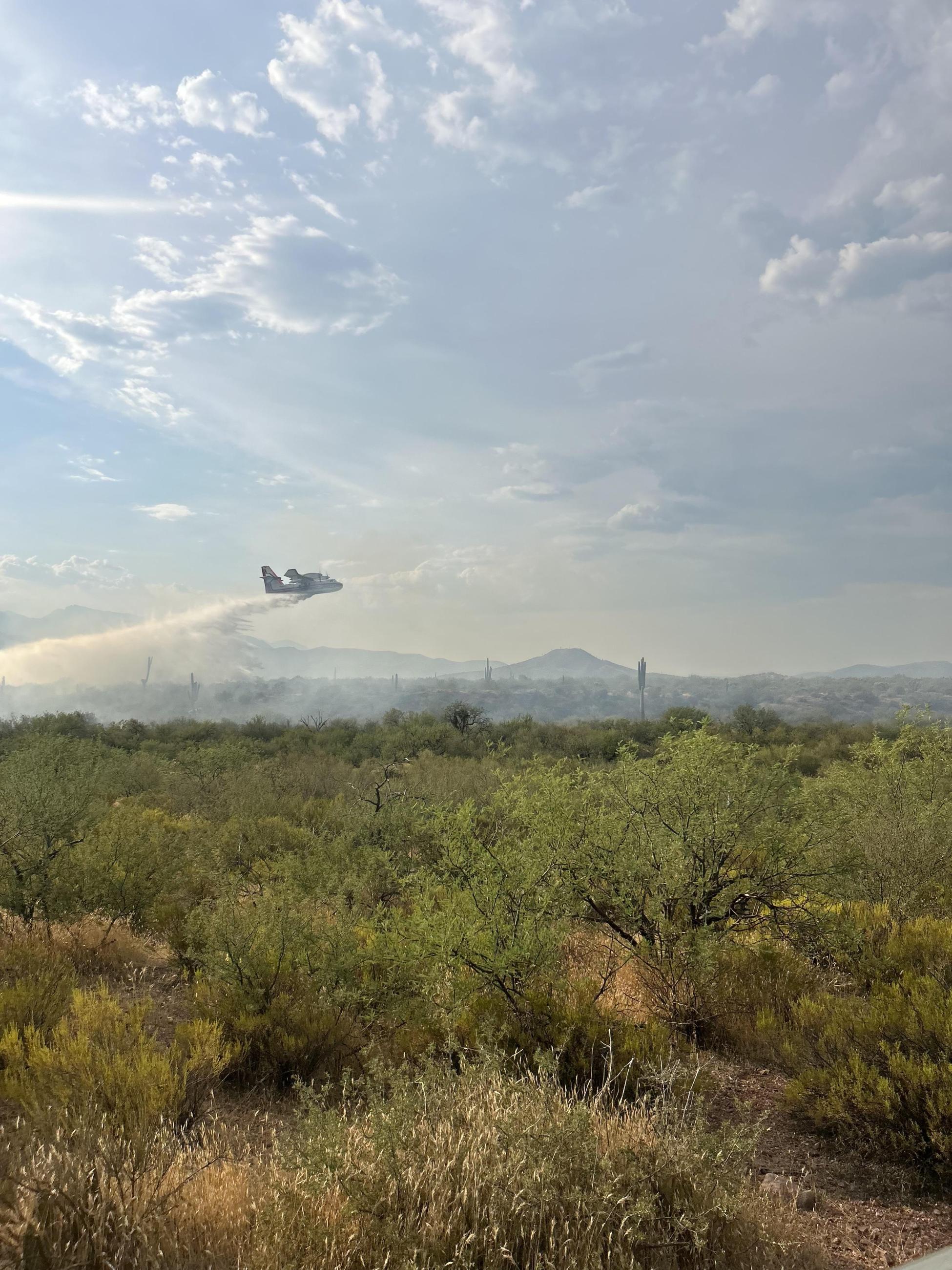 Super Scoopers help to slow fire spread