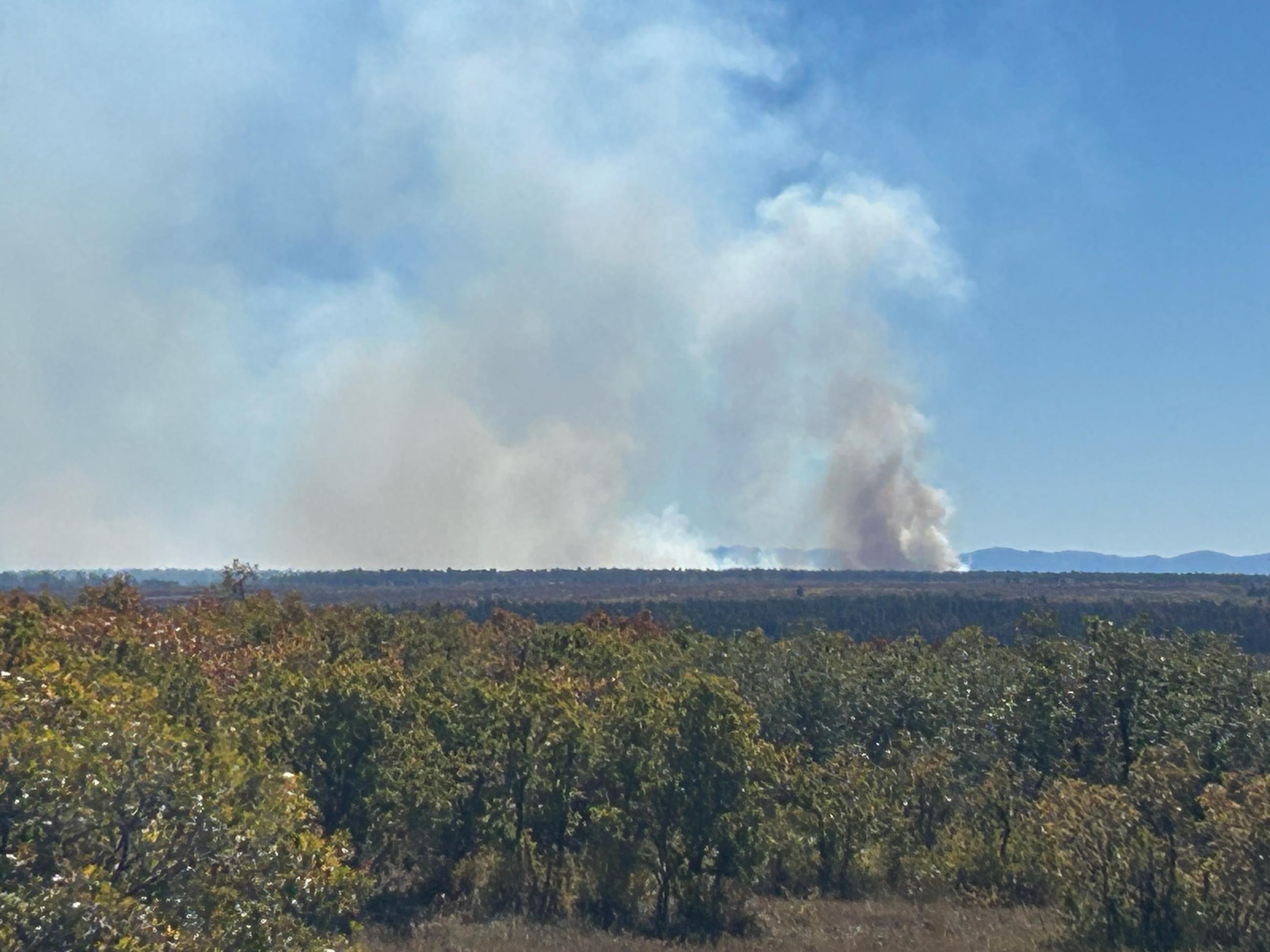 View of smoke from Benchmark Lookout