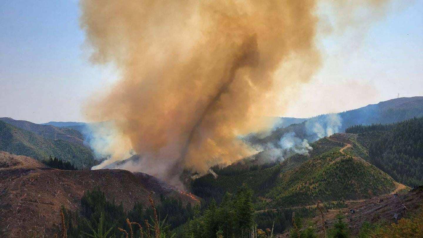 Airial View of the Huckleberry Ridge Fire September 5, 2024