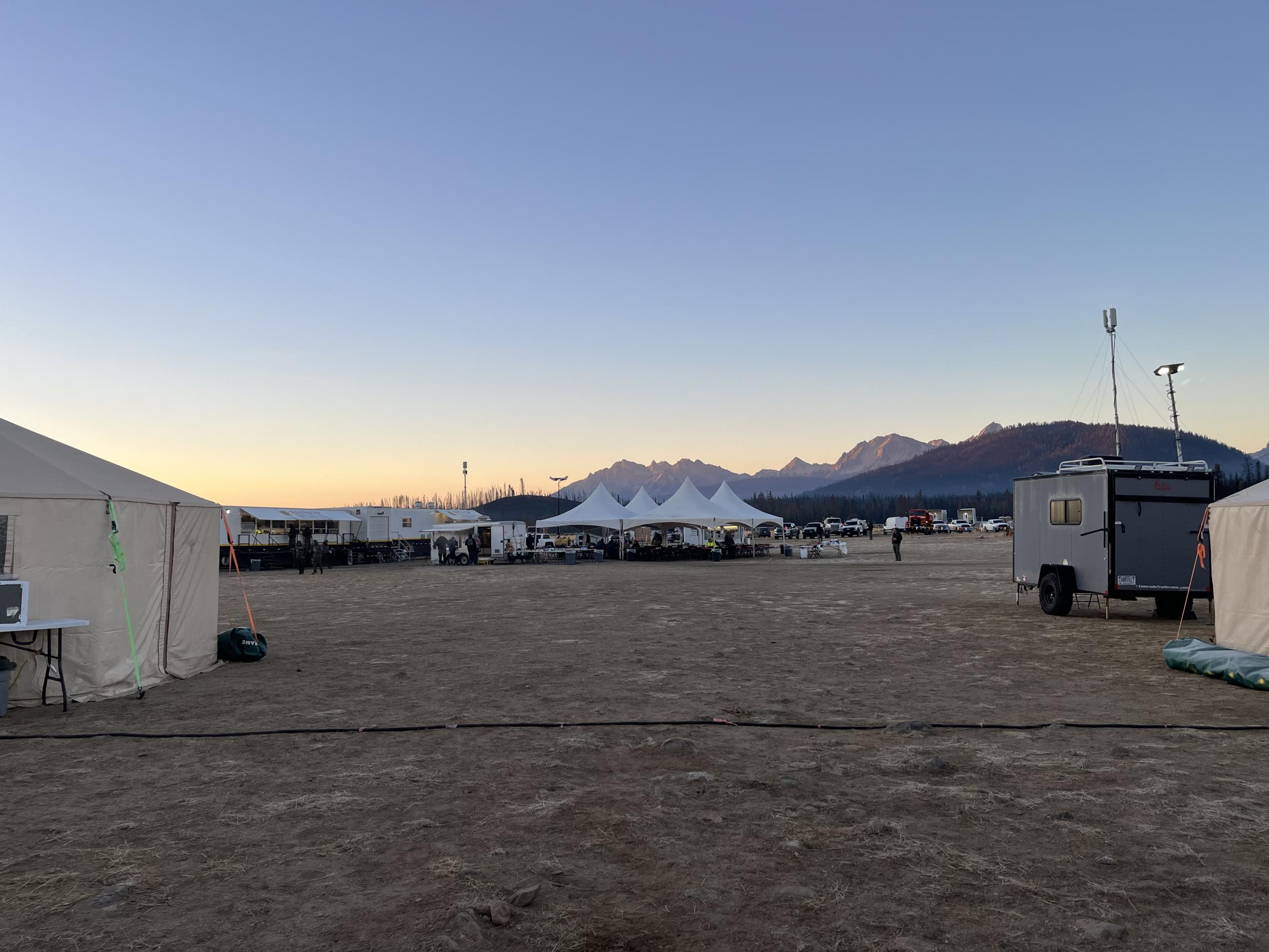 Wapiti Fire Incident Command Post