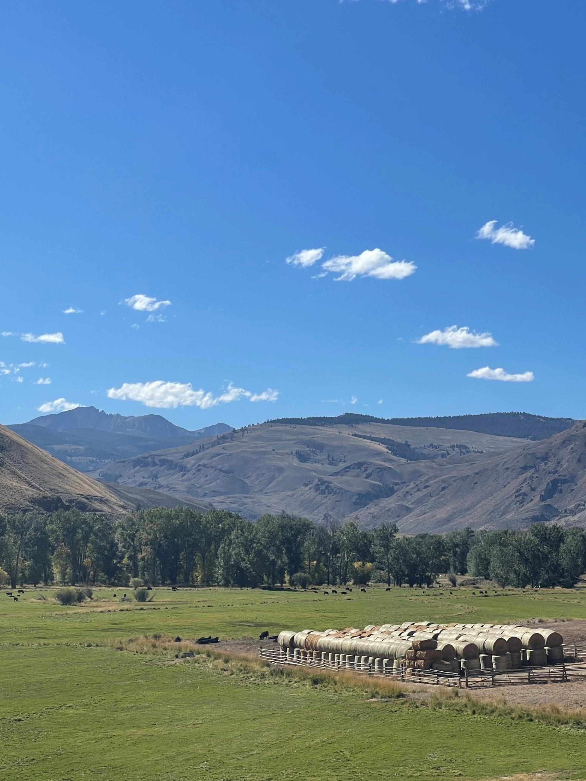 Faint smoke visible from East Fork Road, September 25