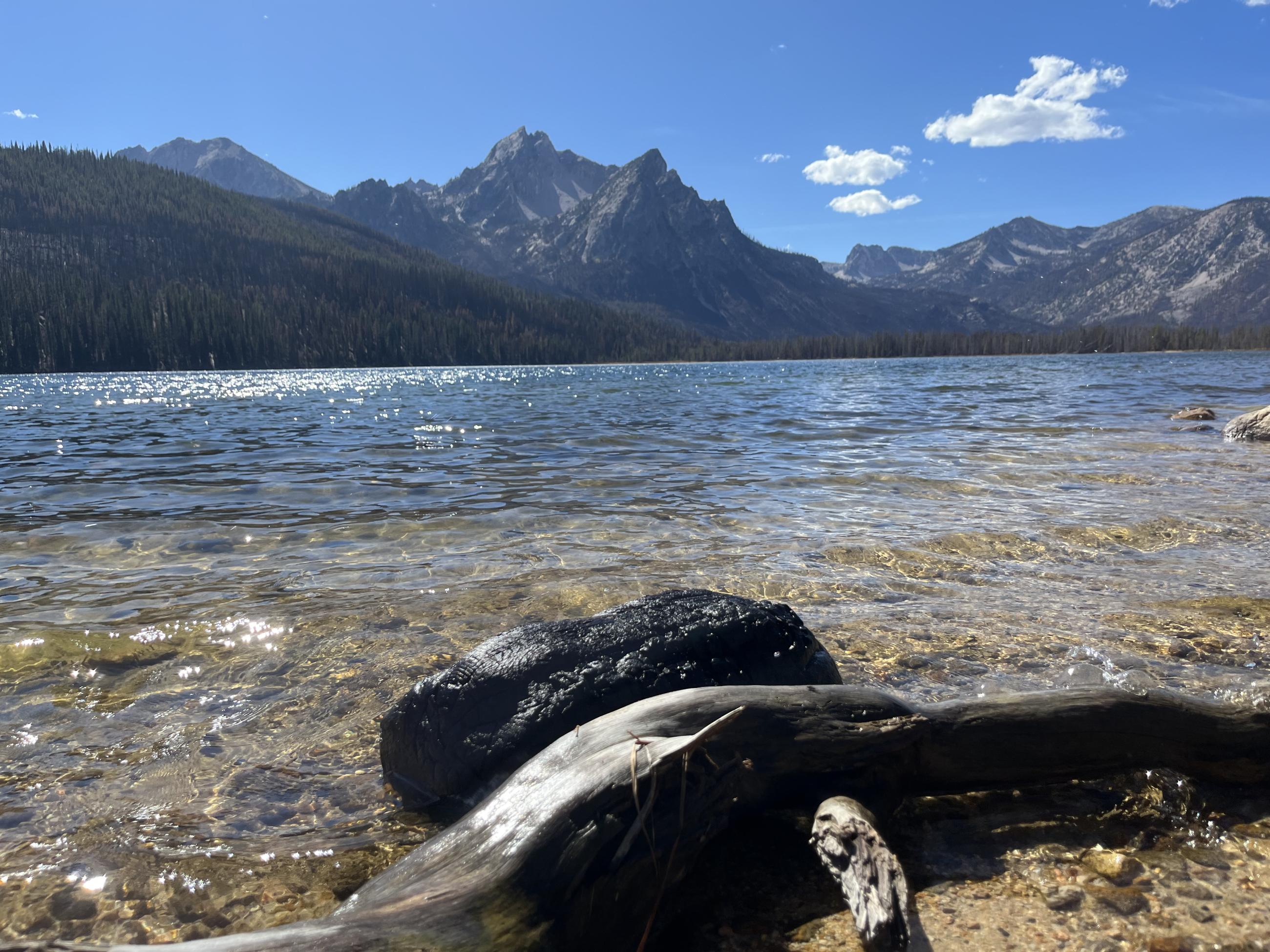 View of the Sawtooth Mountains from Stanley Lake