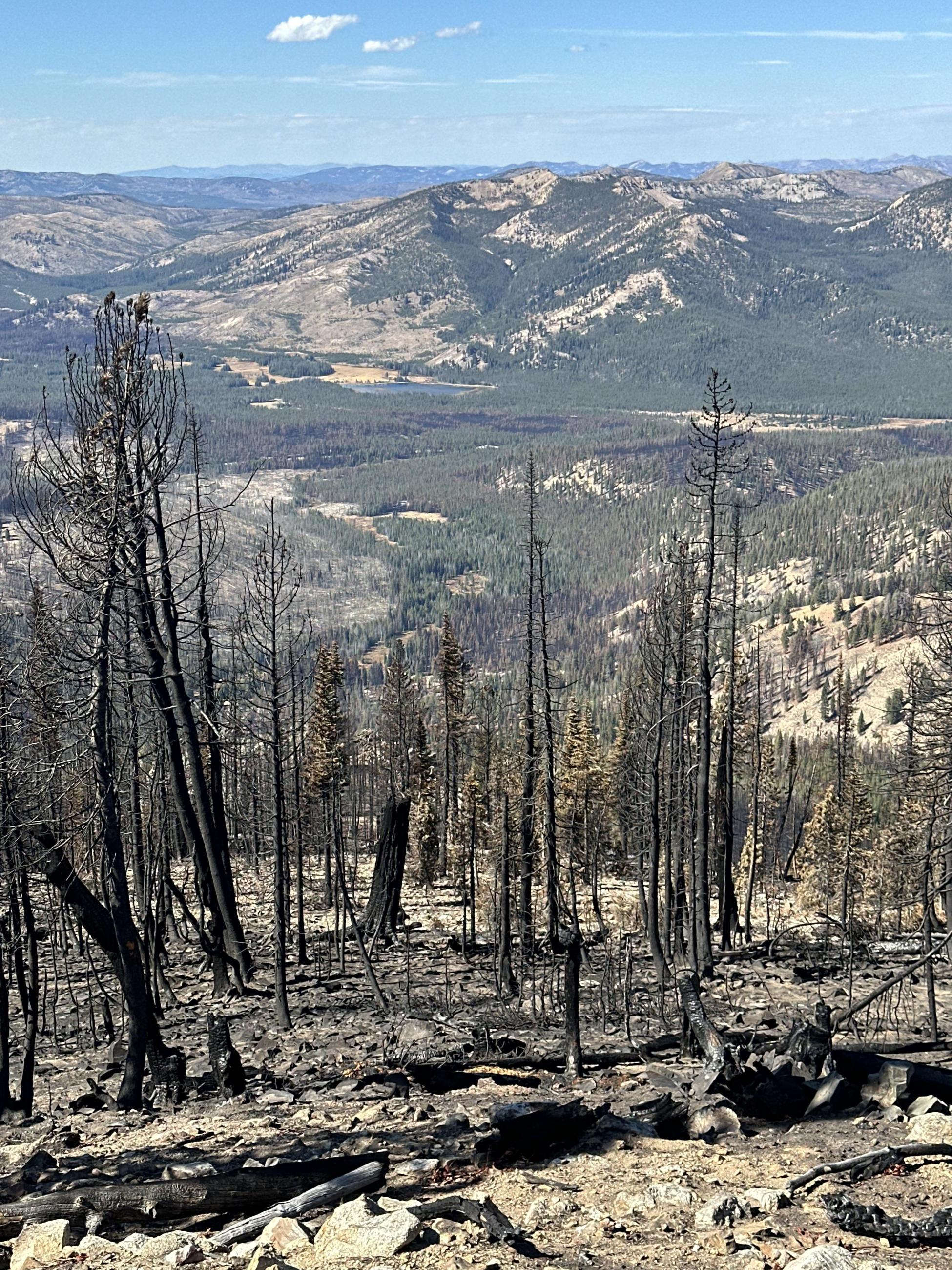 View of Bull Trout Lake from Copper Mountain, September 25, 2024