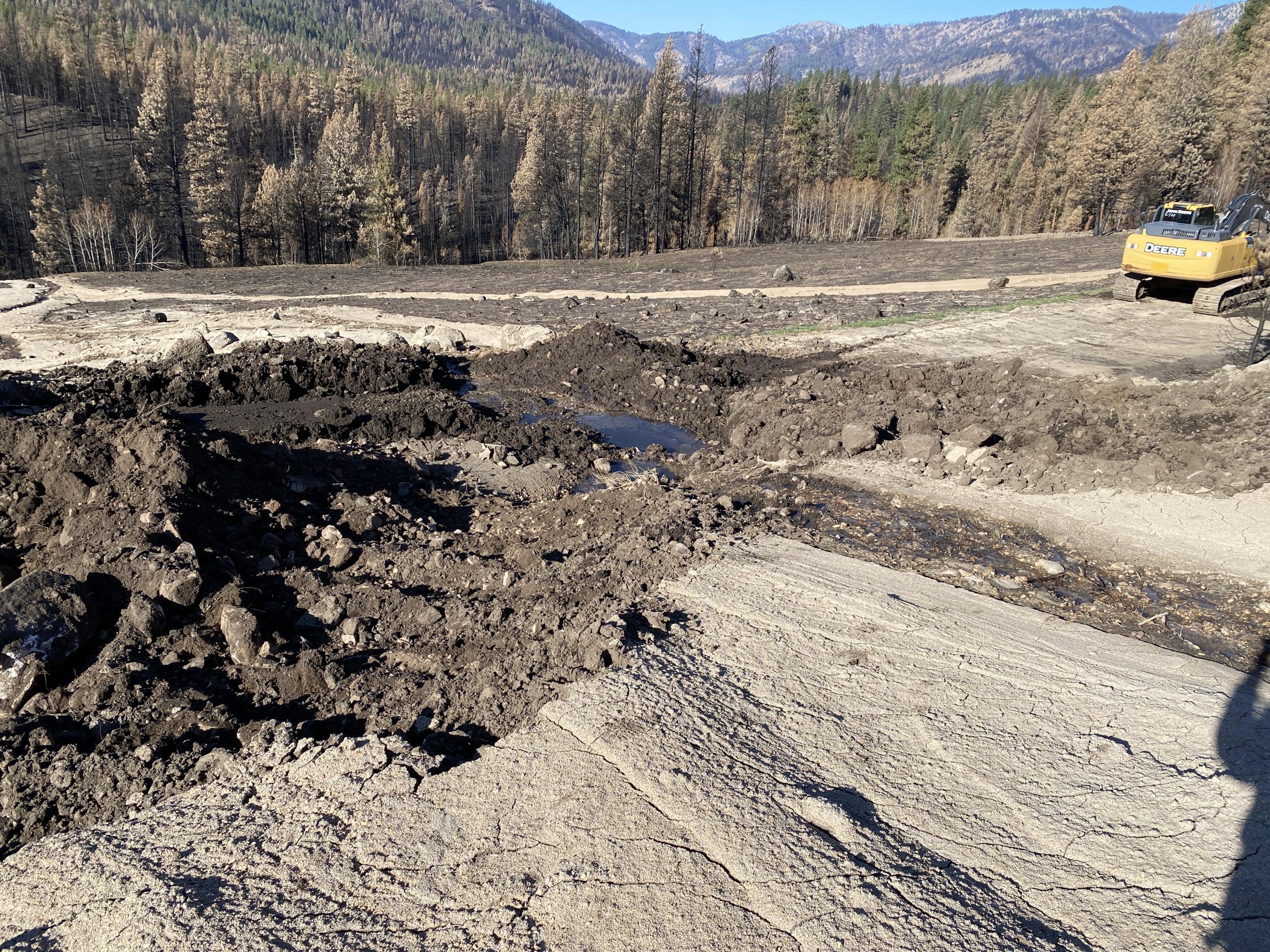 Mudslide on the Grandjean Road