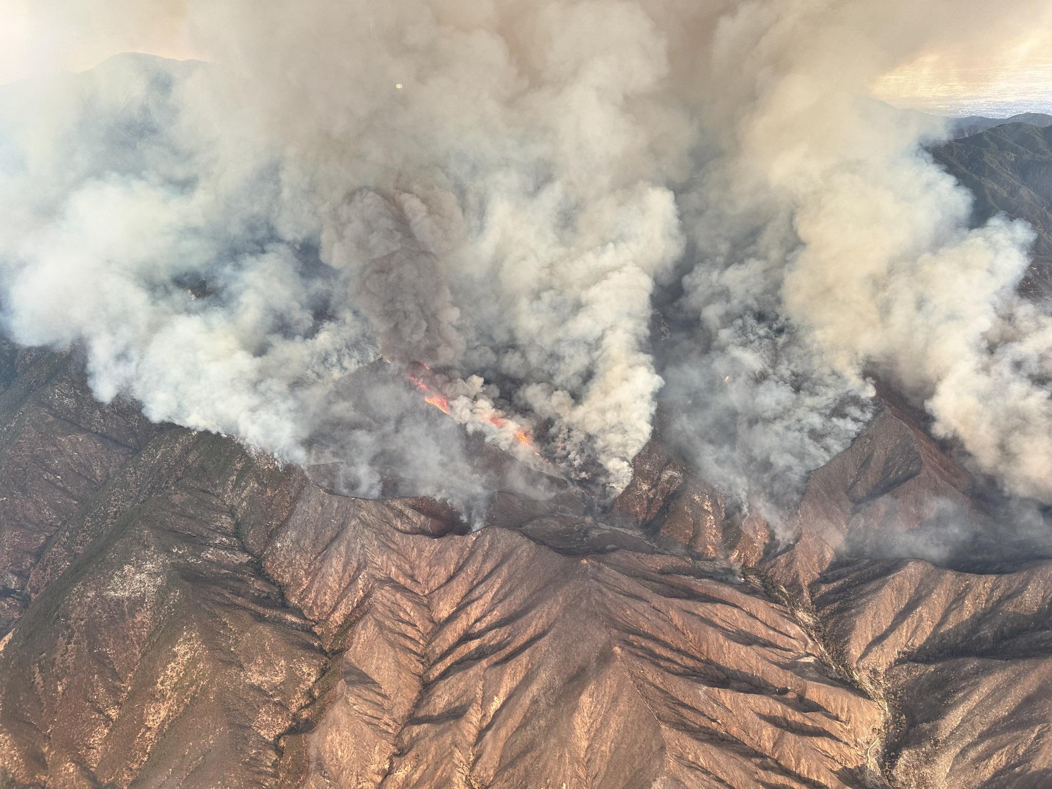 Smoke among the mountains 