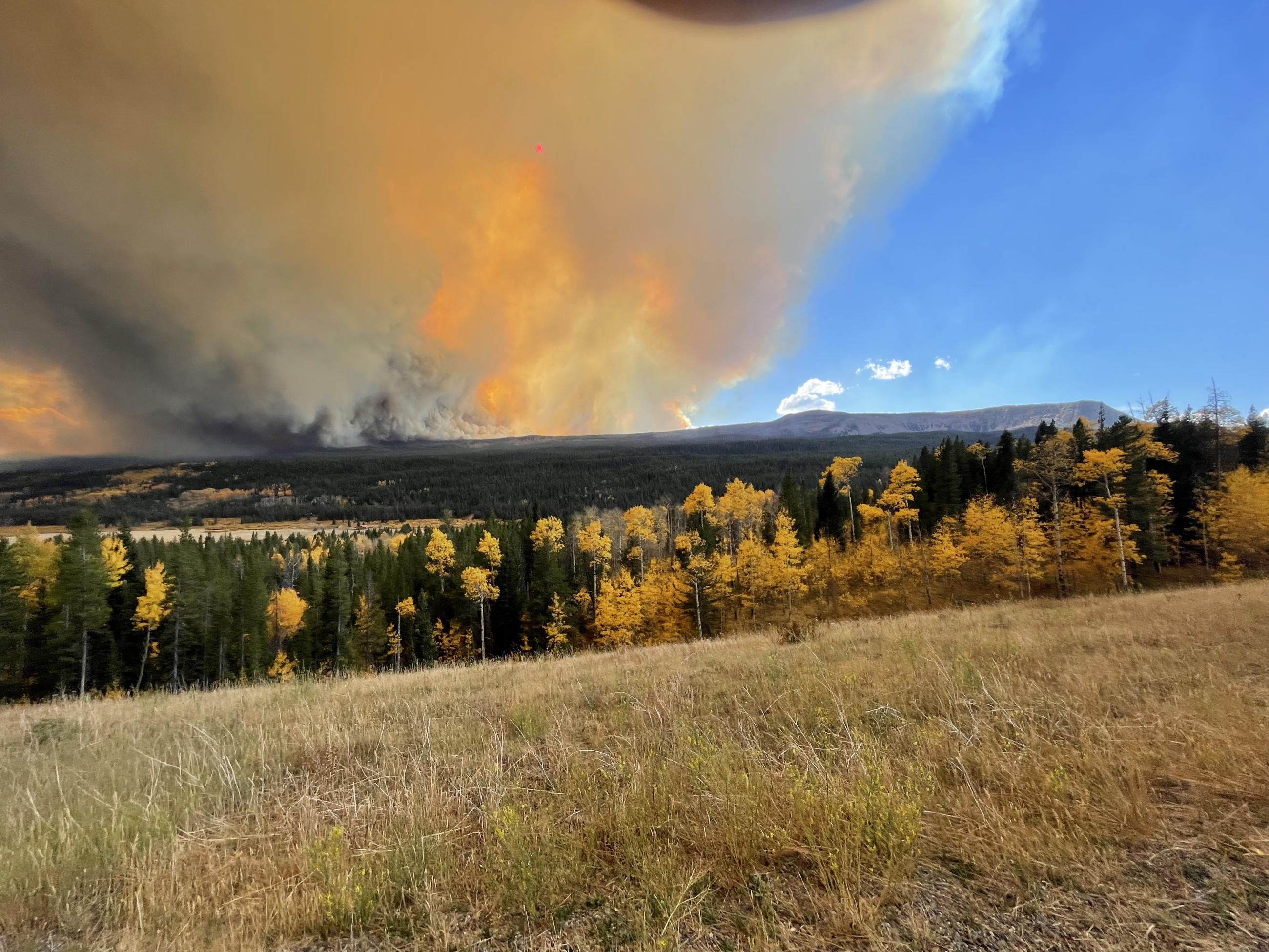 Photo of burning smoke