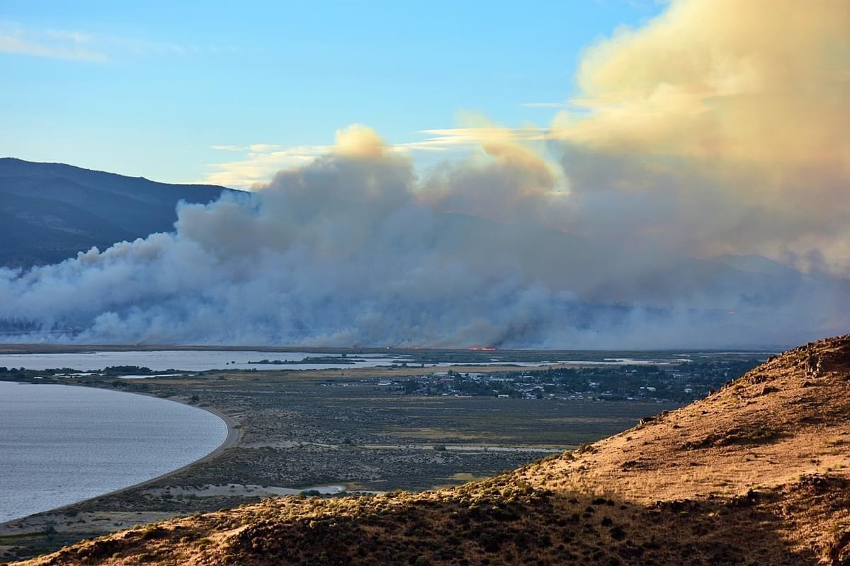 Smoke from Davis Fire