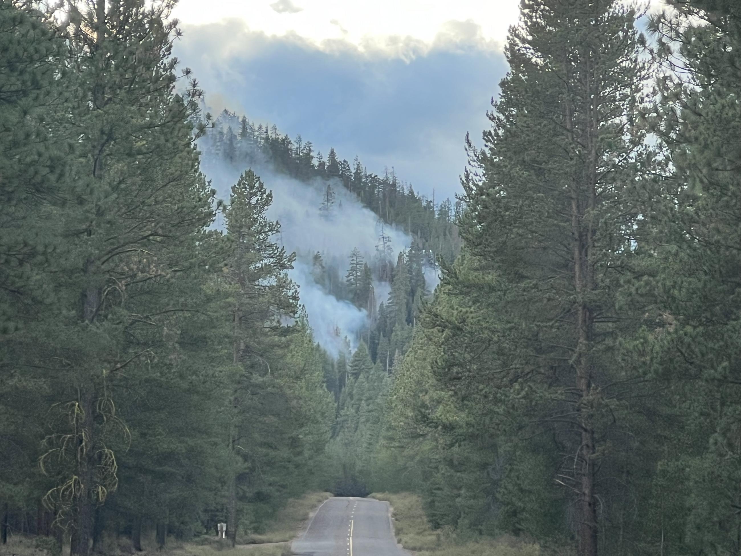 Fire behavior on the Flat Top Fire, September 11