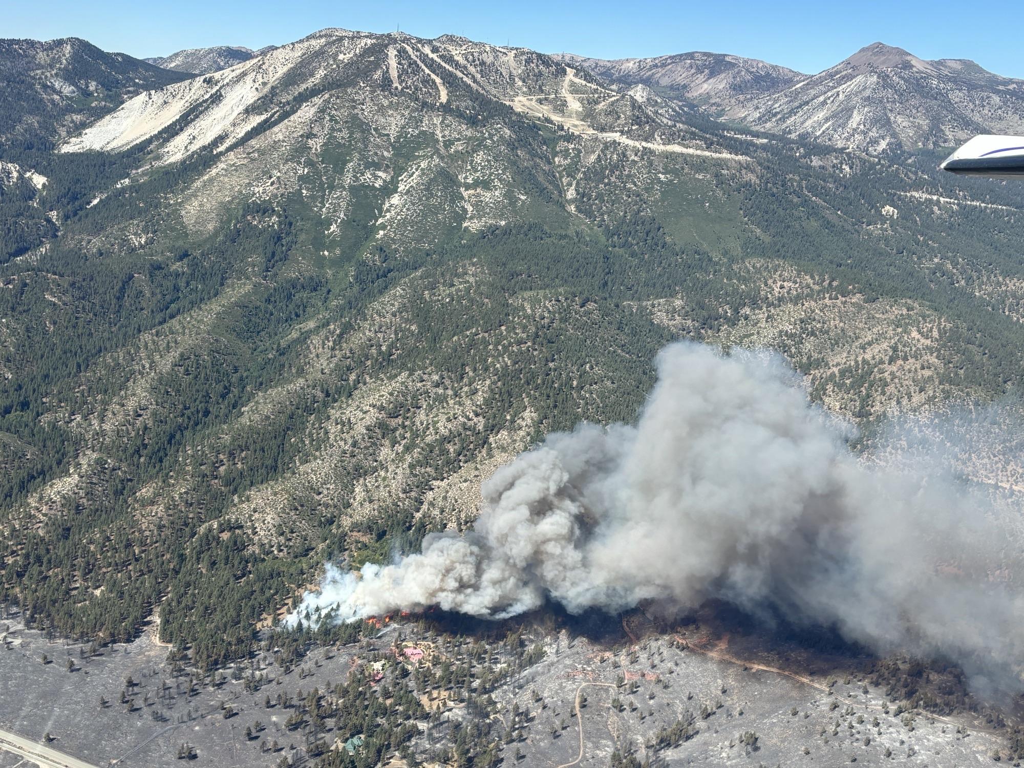 Aerial photo of the Davis Fire 