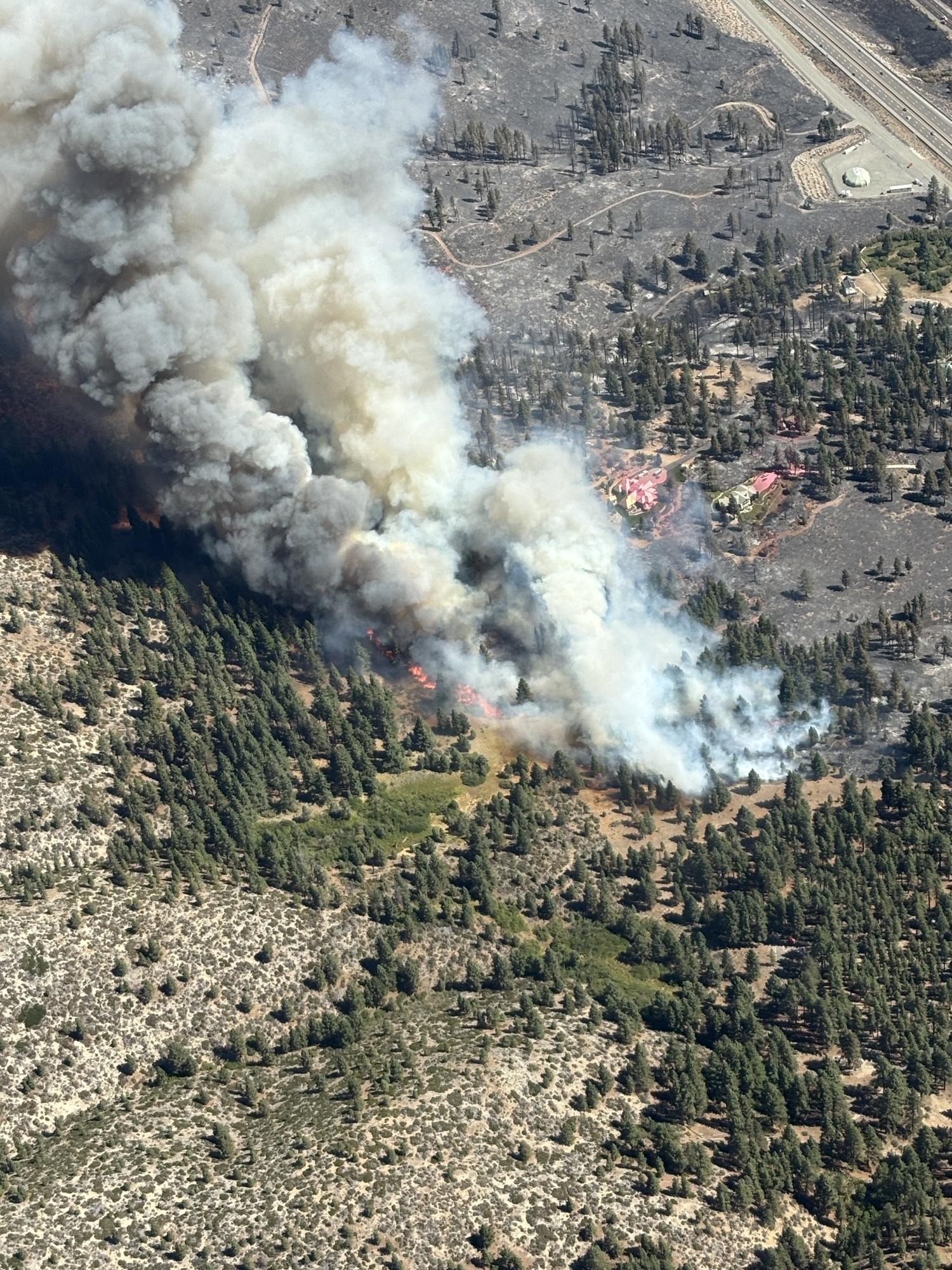 Aerial photo of Davis Fire