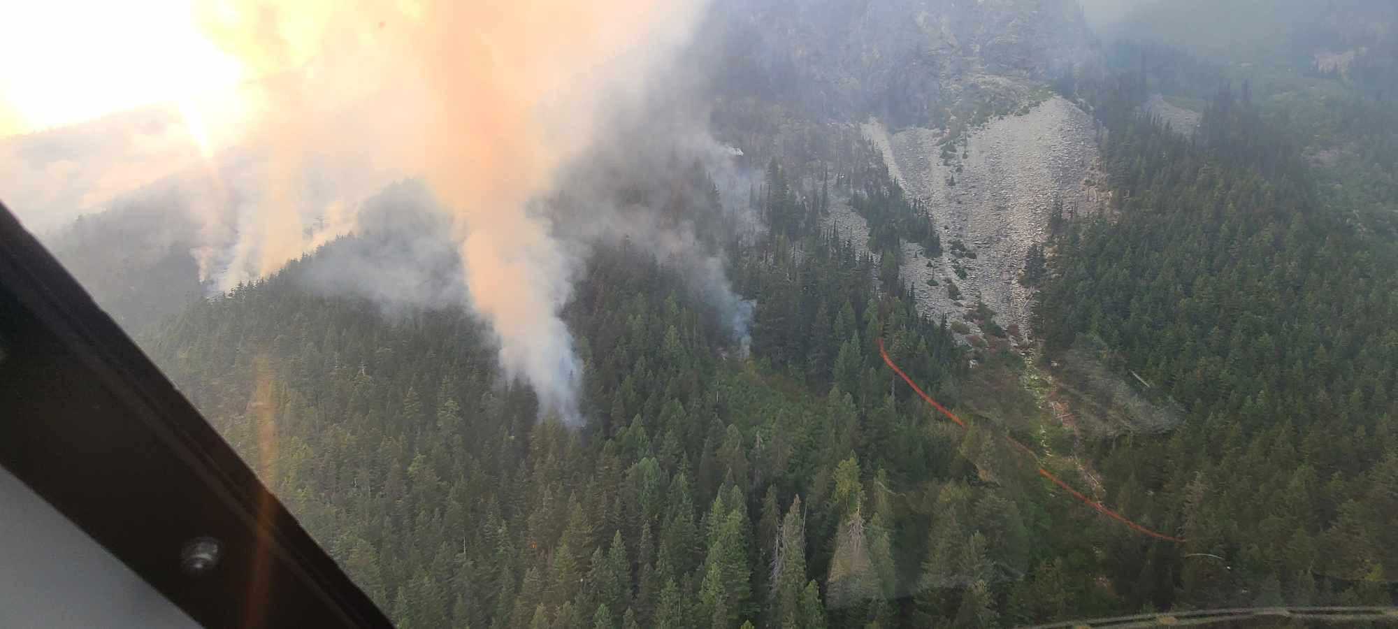 090724 Helicopter view of Ruby Fire 