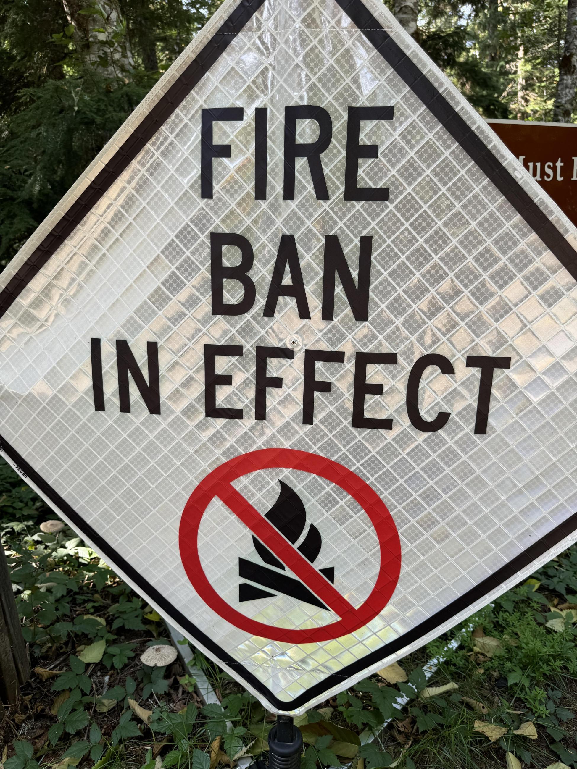 Fire Ban In Effect Sign