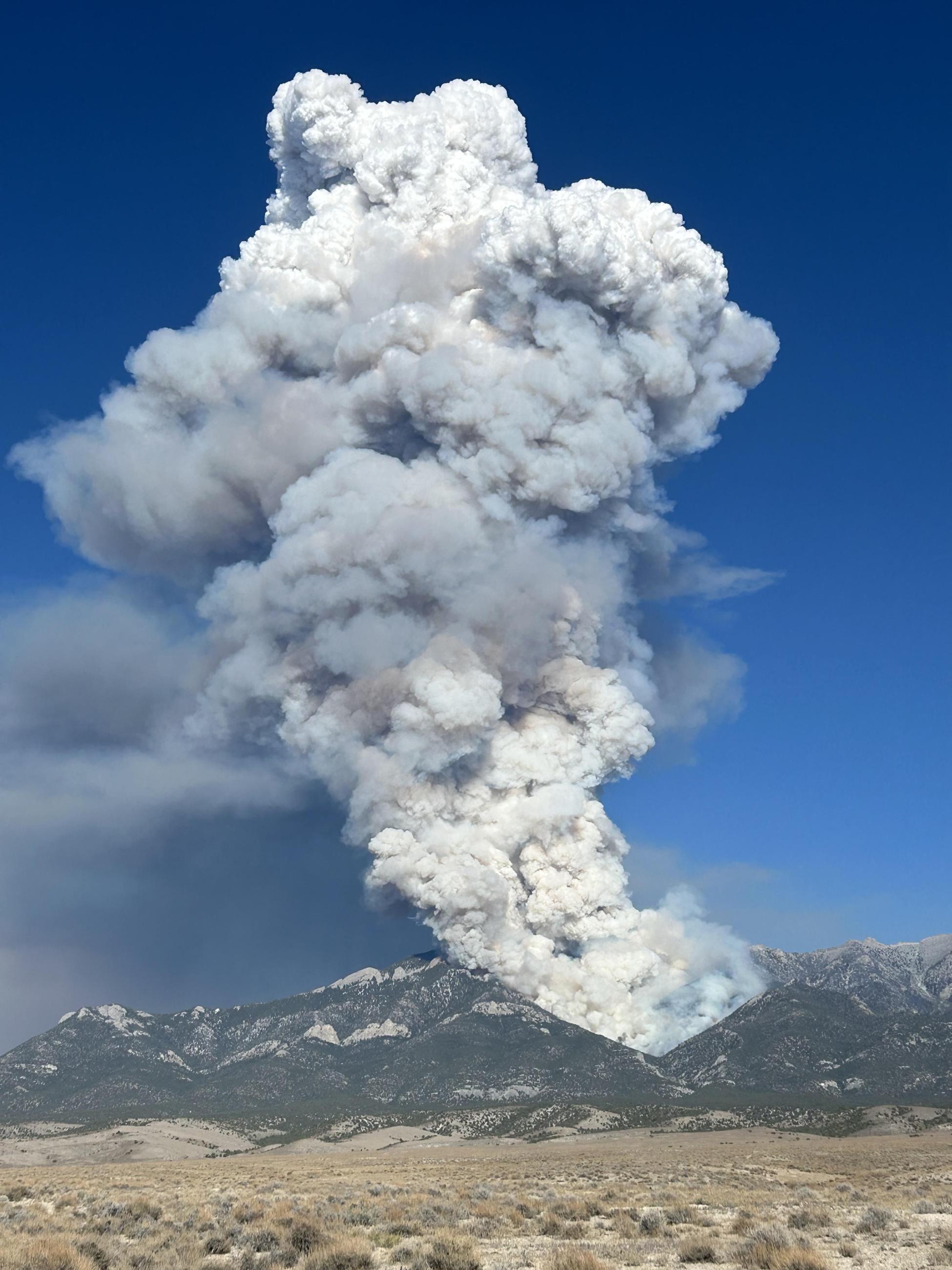 Smoke from Broom Canyon Fire