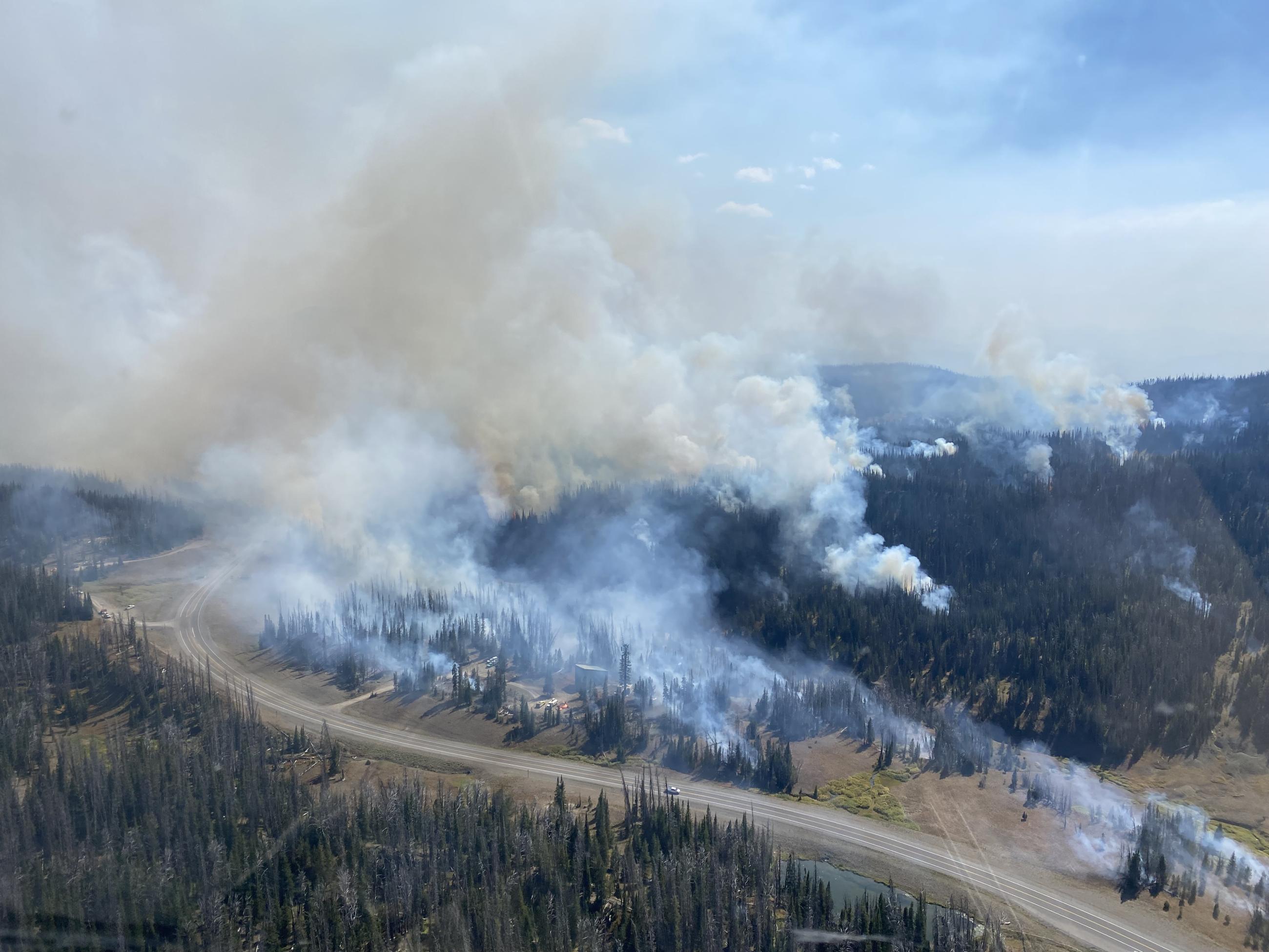 Smoke from the Fish Creek FIre