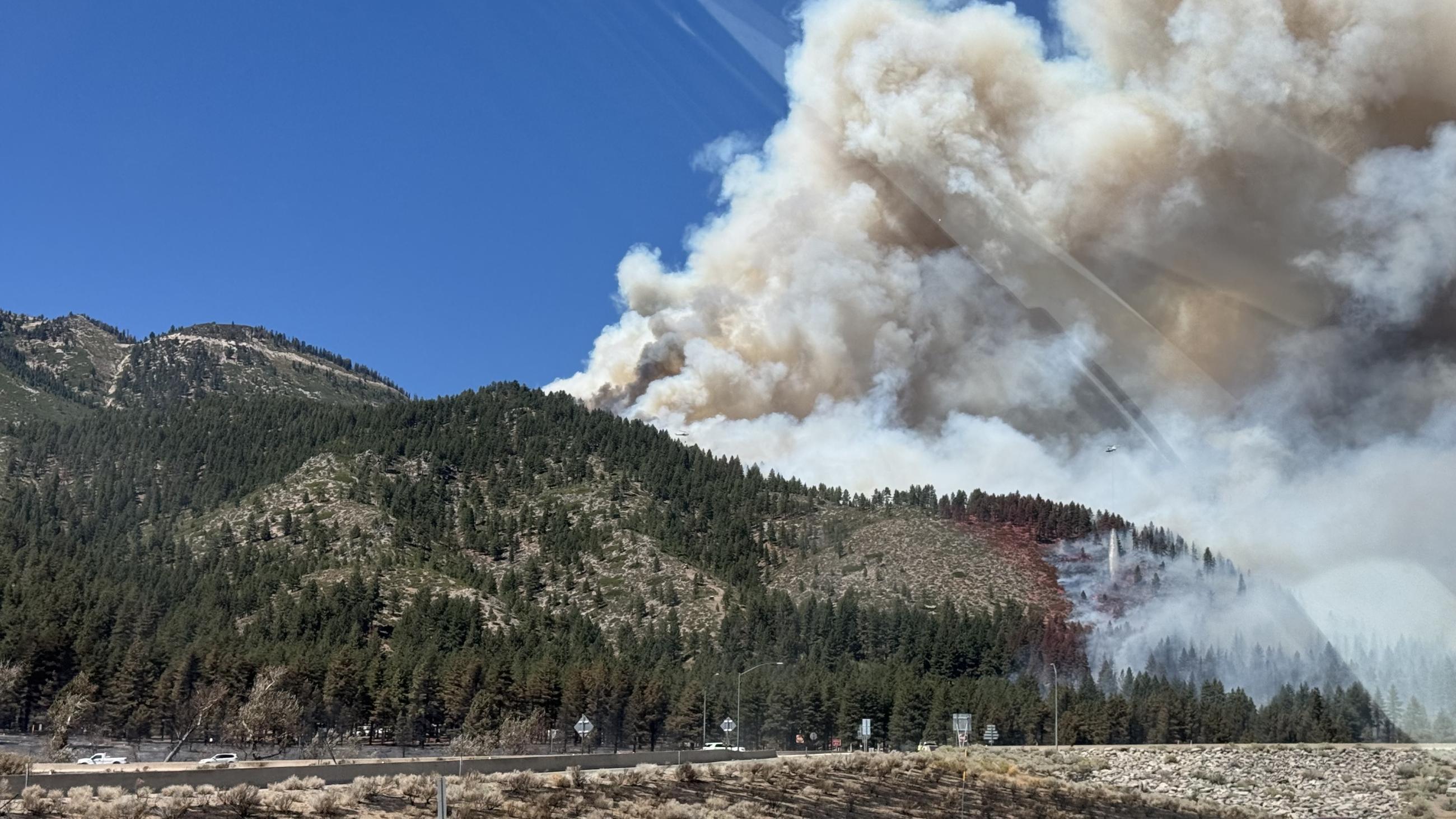 Smoke from the Davis Fire 