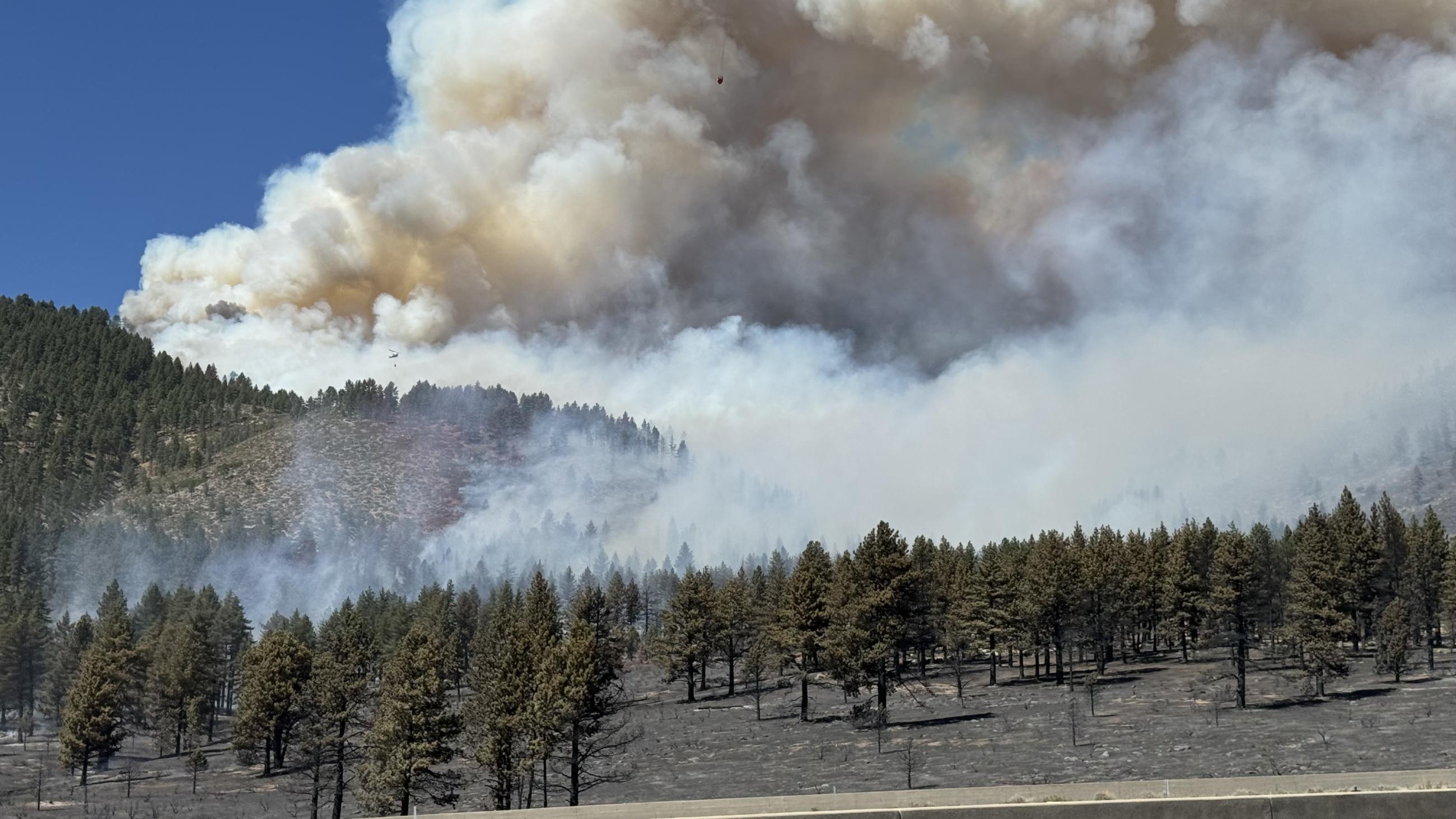 Smoke from Davis Fire