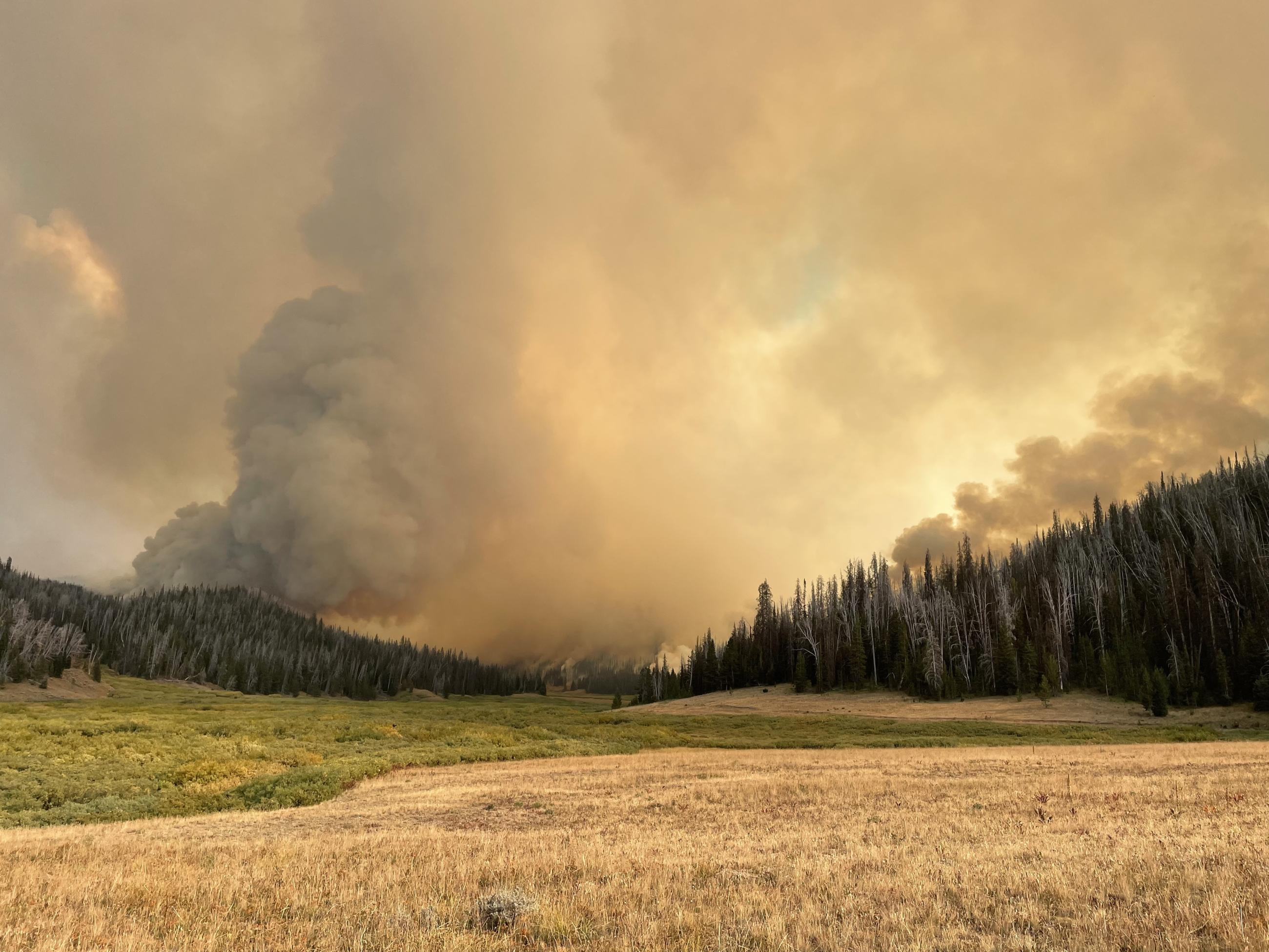 Smoke from Fish Creek Fire