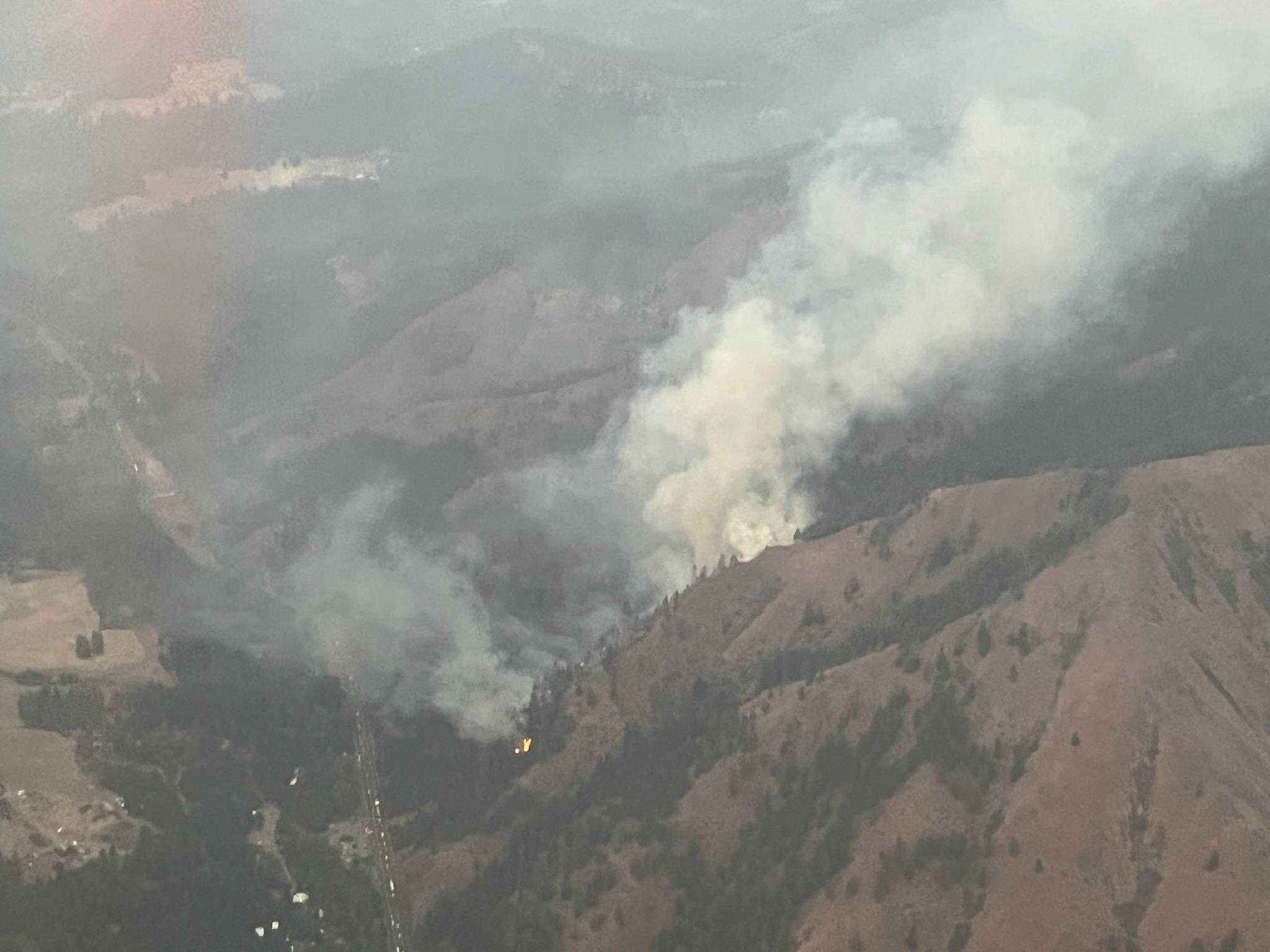 Swauk Creek Fire on the Hillside 09/09/2024