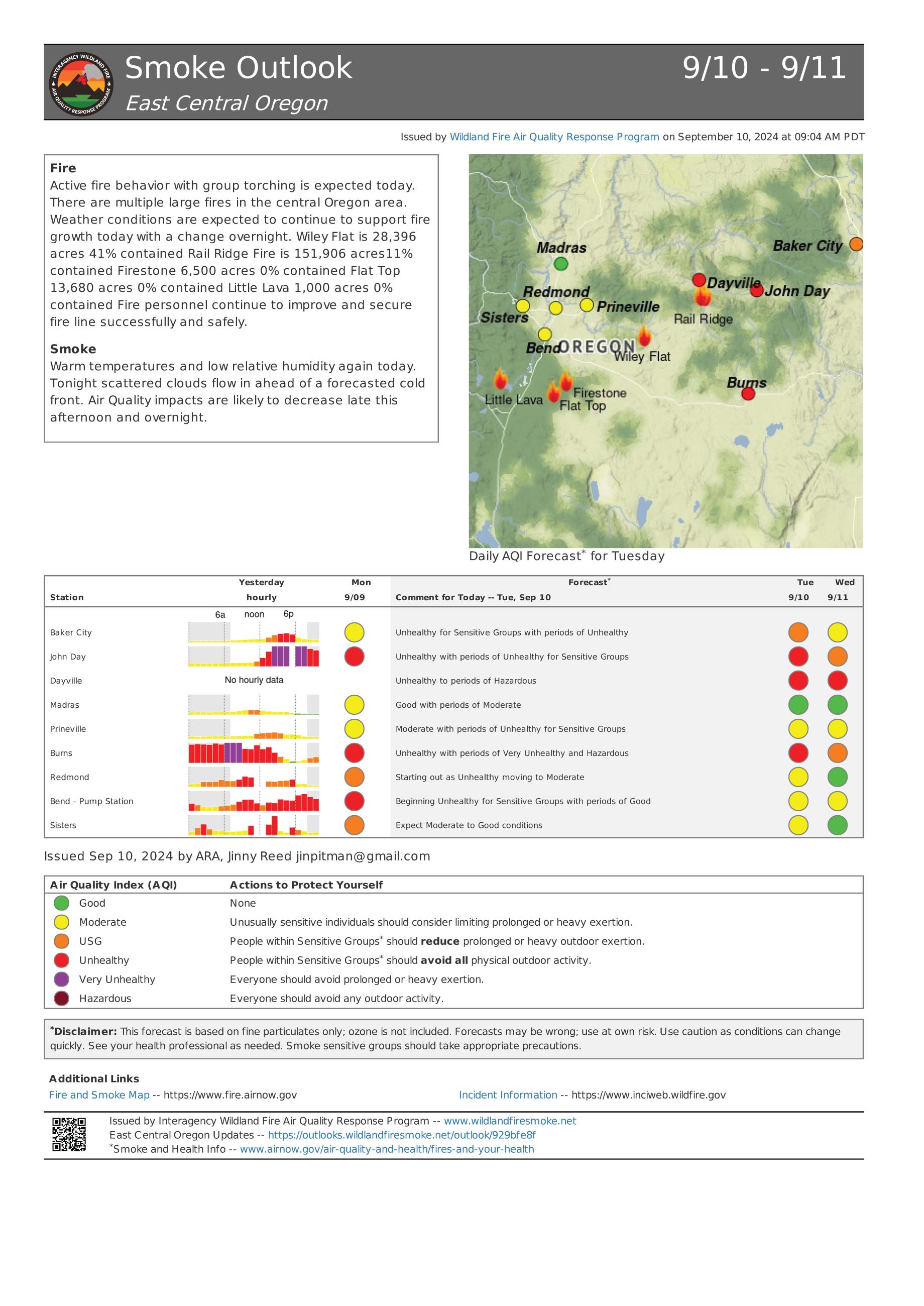 Smoke Outlook Report 9-10-24