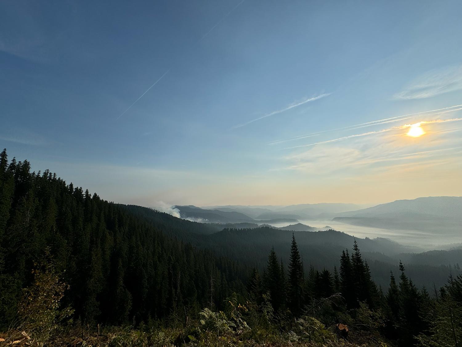 Chalk Fire View at 8am Thursday Sept 5th 2024