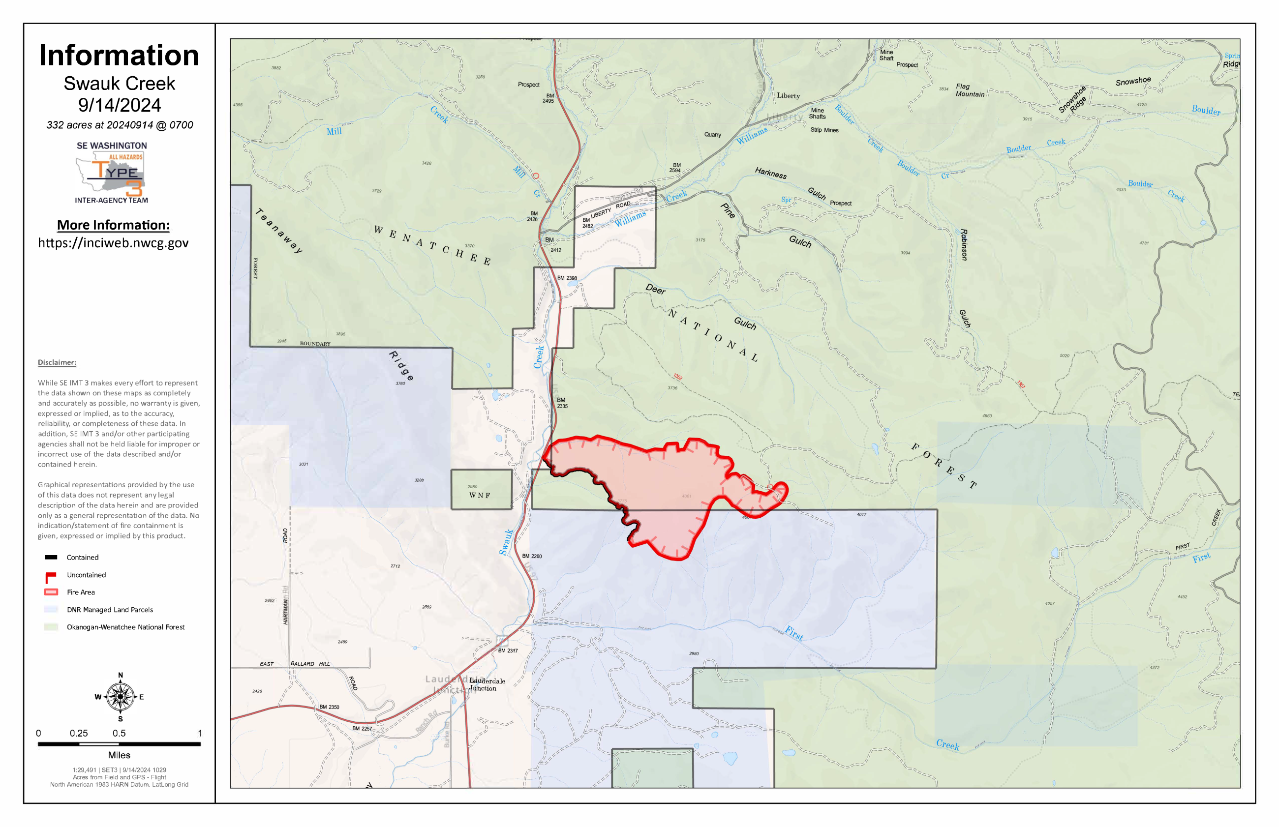 Swauk Creek PIO Map 09/14/2024