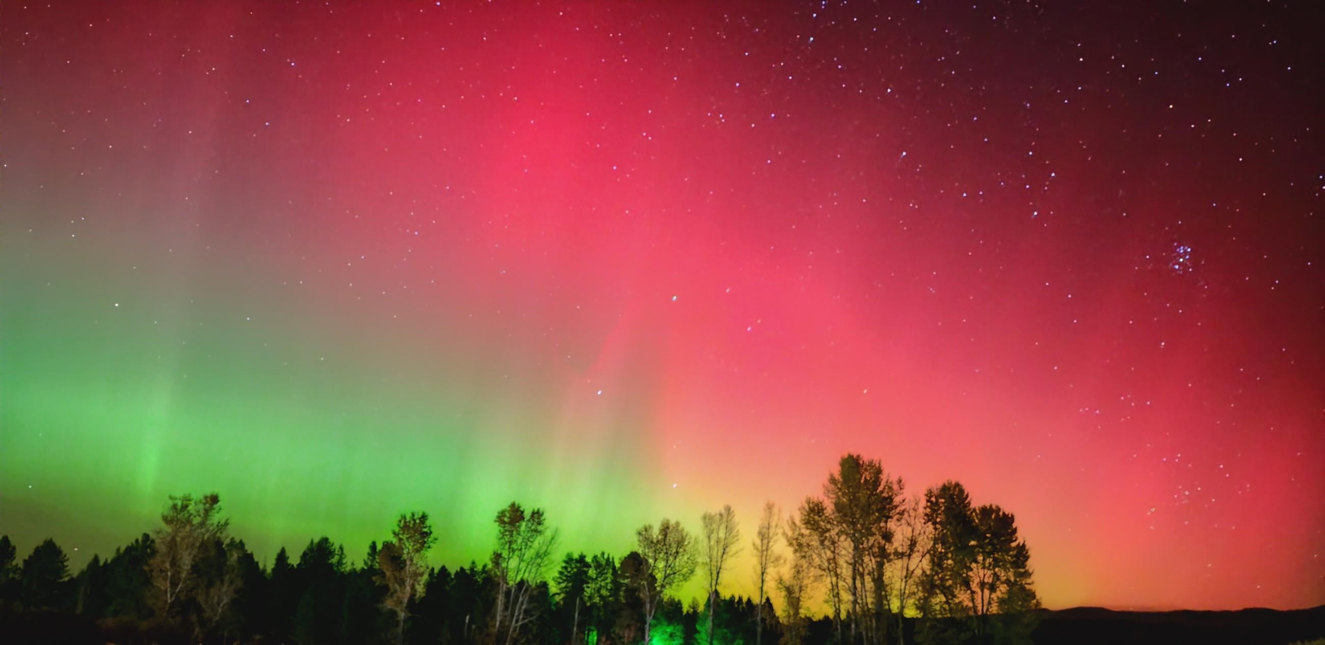 Northern Lights From Incident Command Post