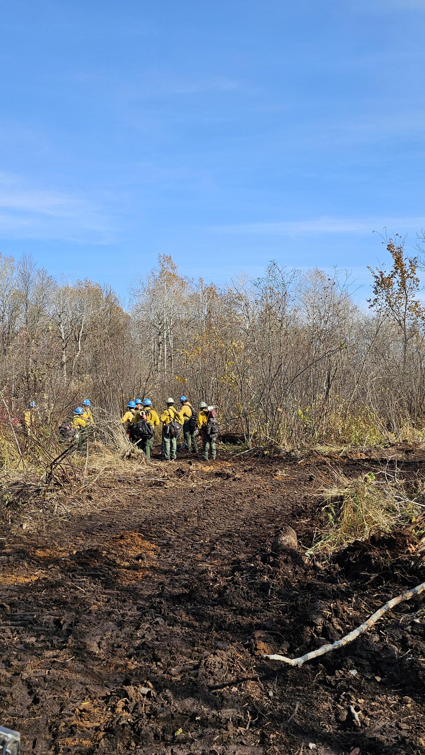 Firefighters on the Evergreen Forest Fire 