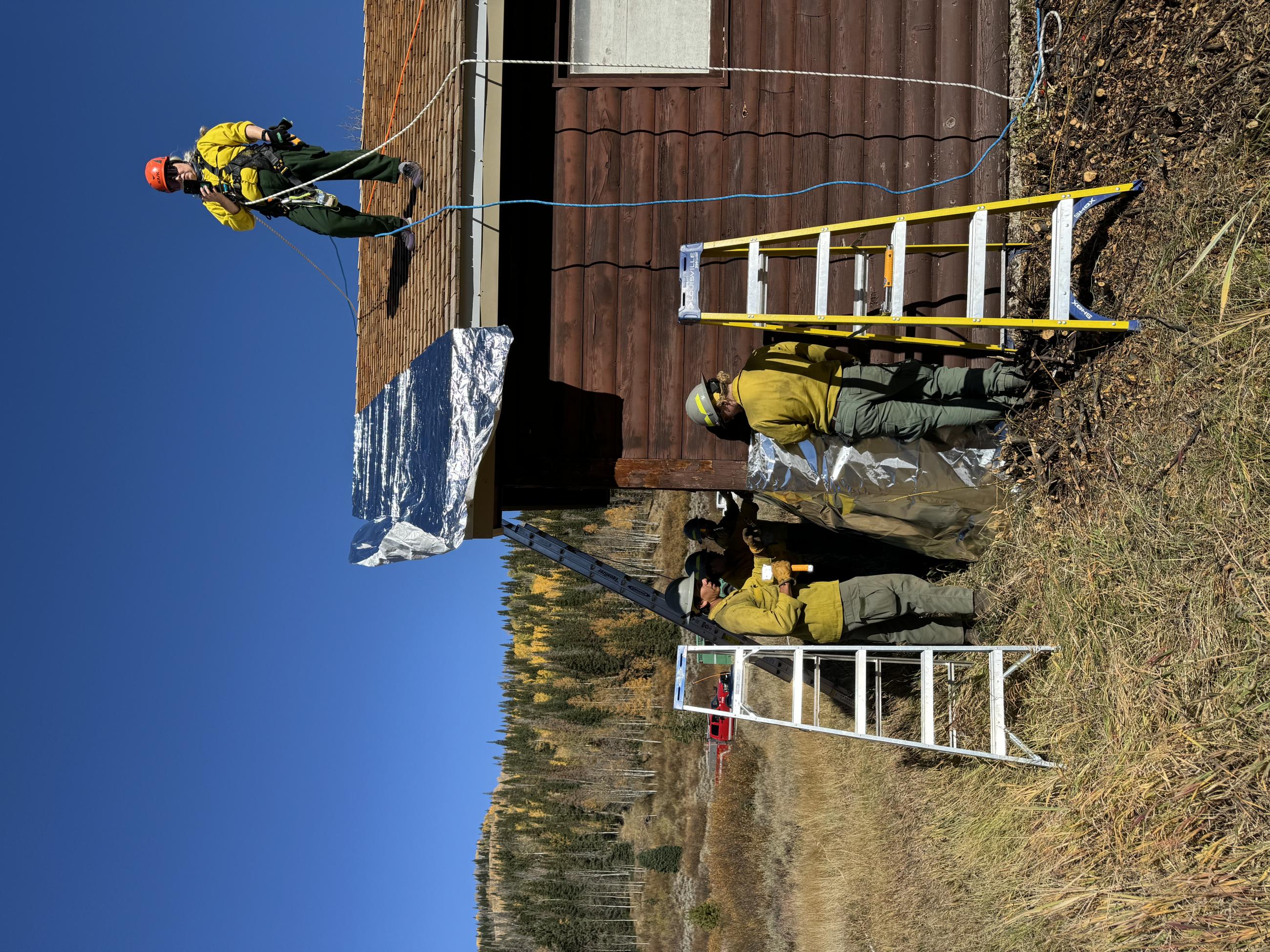 Wrapping the Historic Mill Hallow Ranger Station in Heat Reflective Metal  