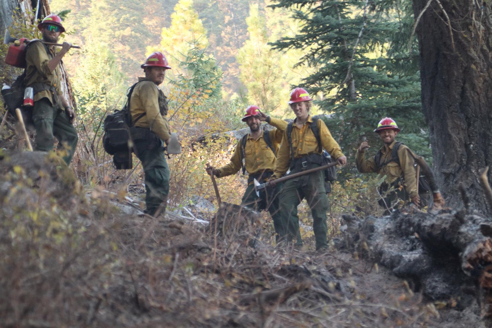 Greyback Hand Crew Squad on Fireline