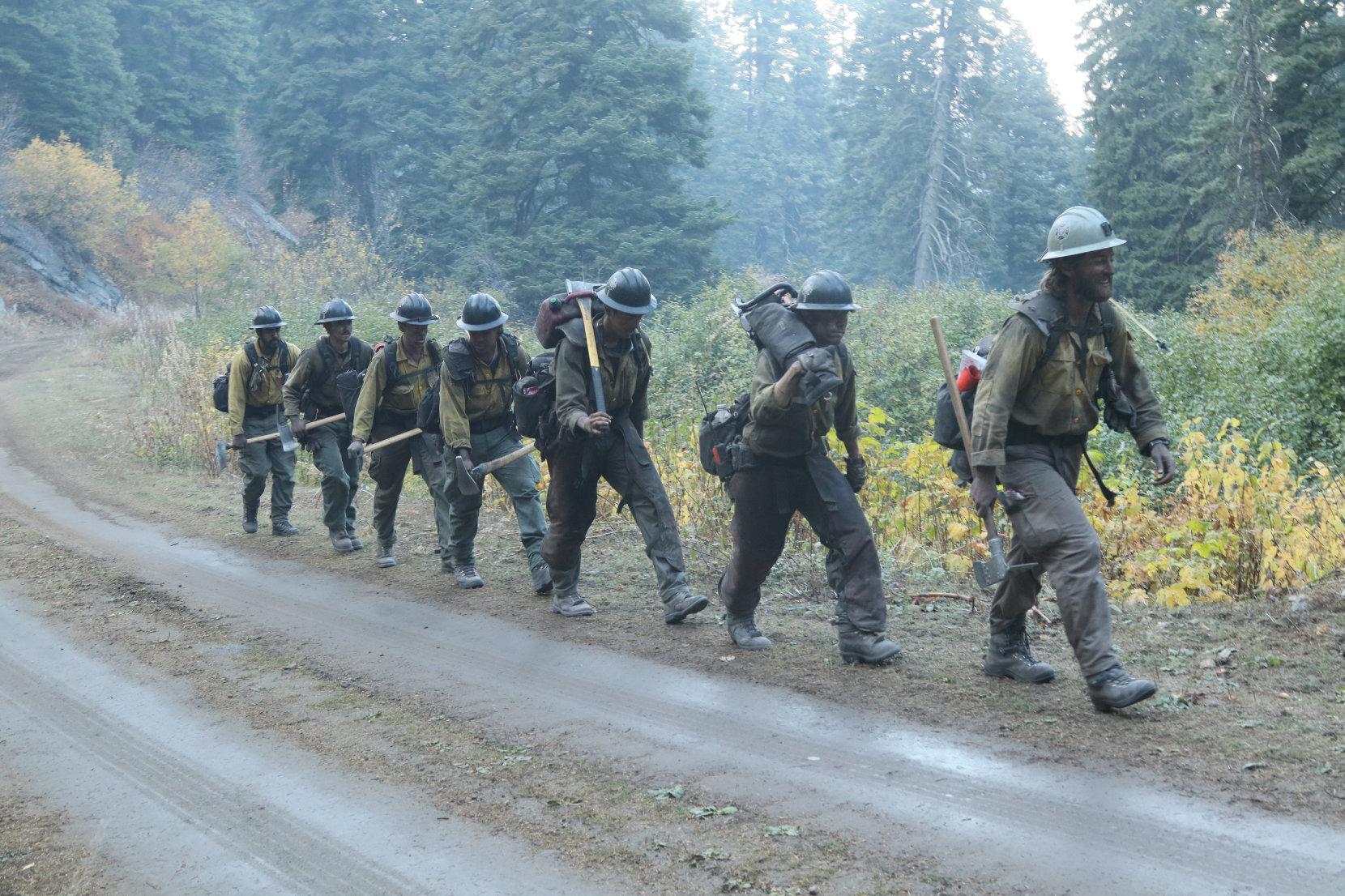 Crew Hikes Along 435B Road