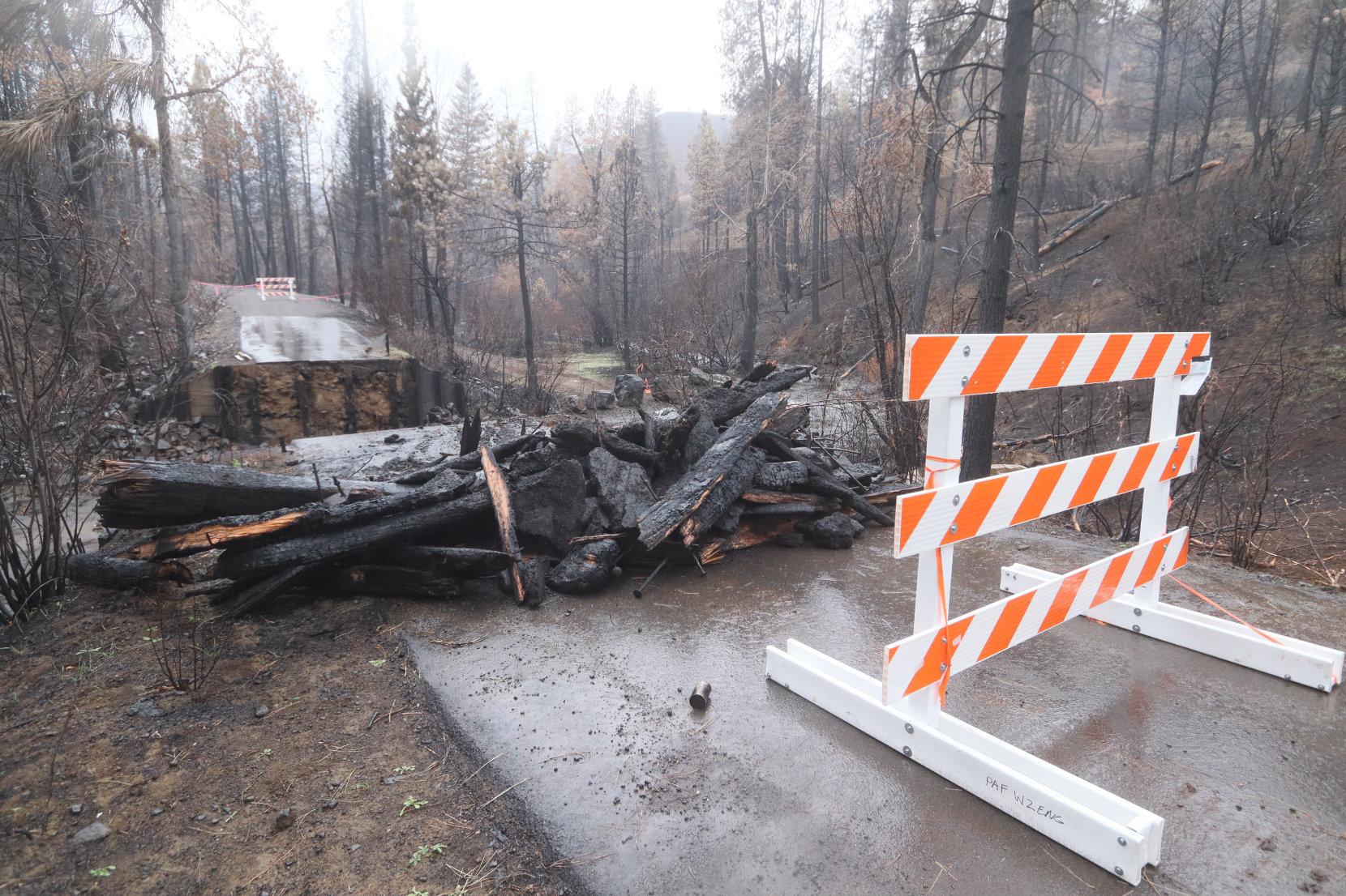 Bridge Burned Along 835 Road (2)