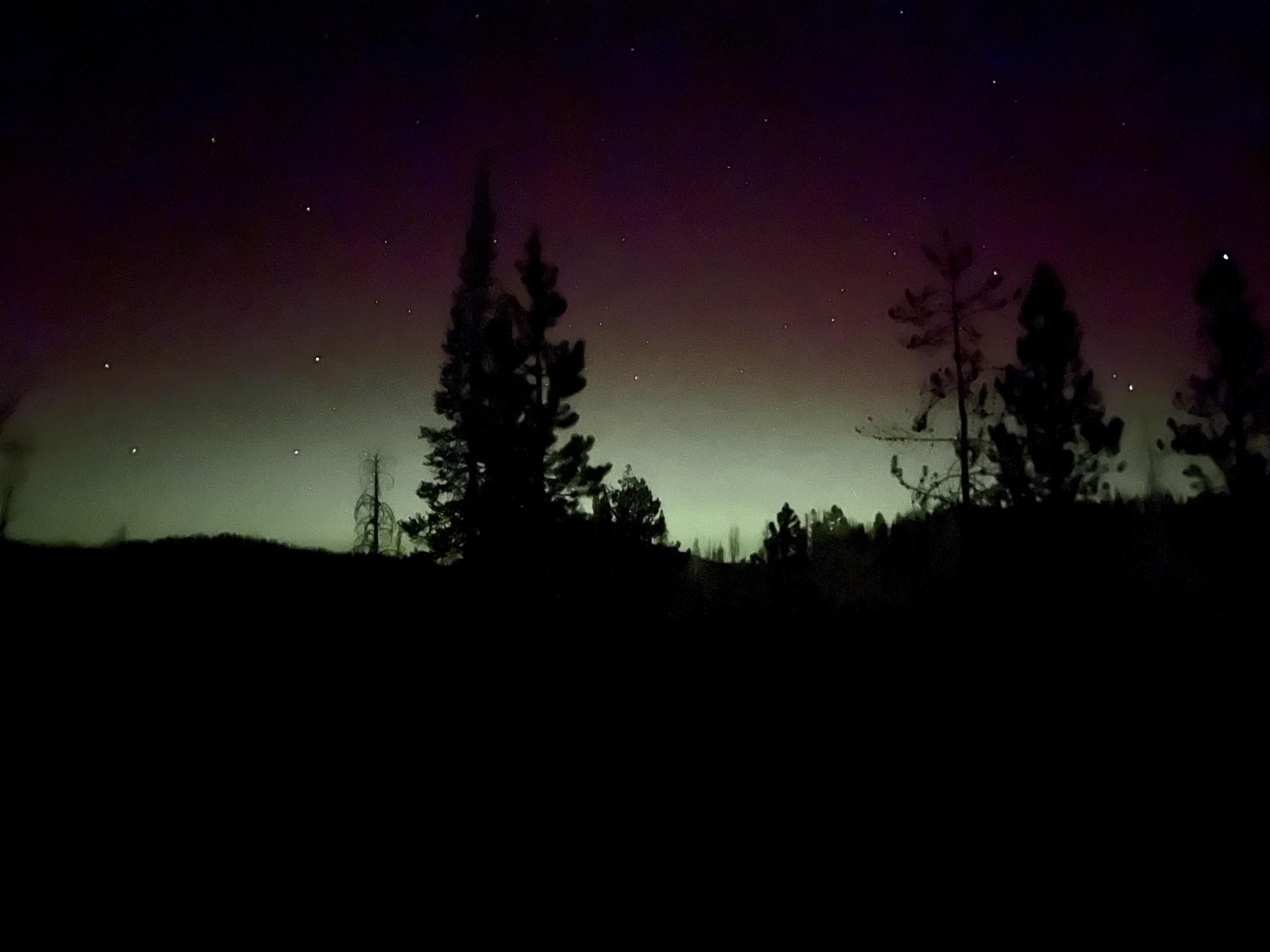 The Northern Lights from ICP (tent city)