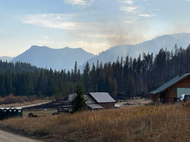 Big Creek Lodge with firefighting and support resources on the Logan Fire.