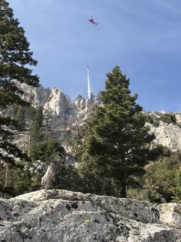 mountains, trees, helicopter