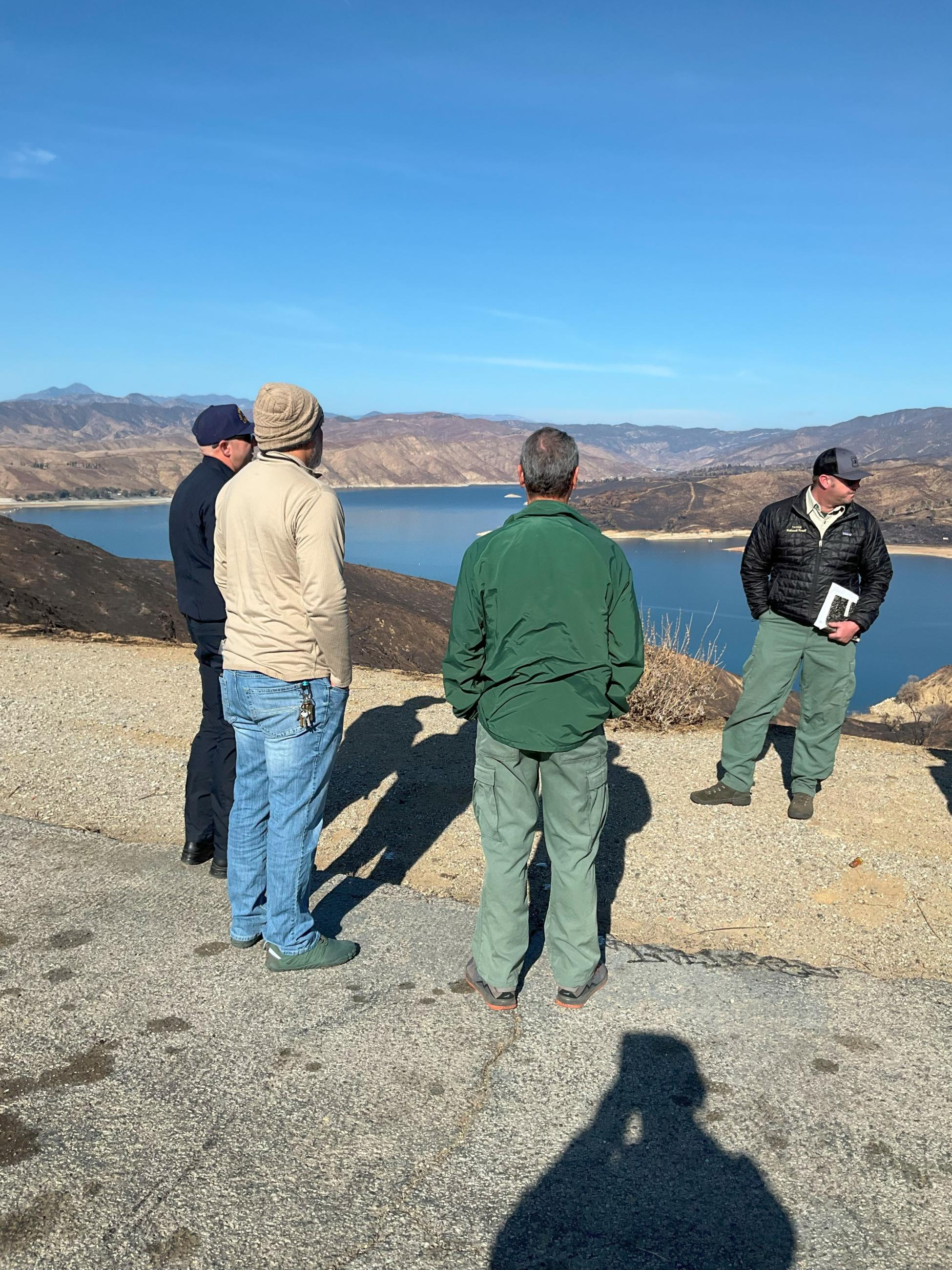 Photo Image Showing BAER Interagency Field Trip to Assess Critical Values in Hughes Burn Area 