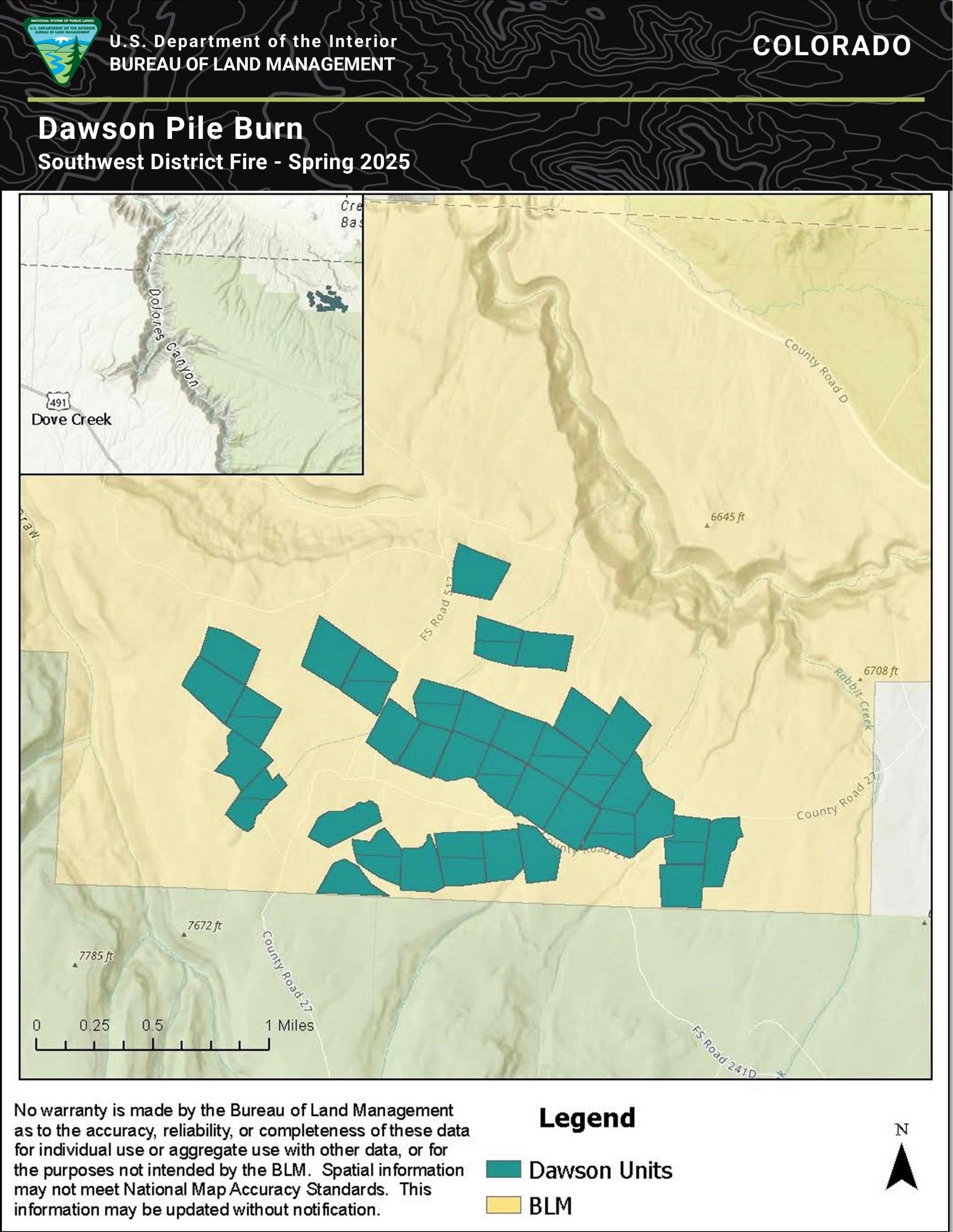 Dawson Pile RX Map