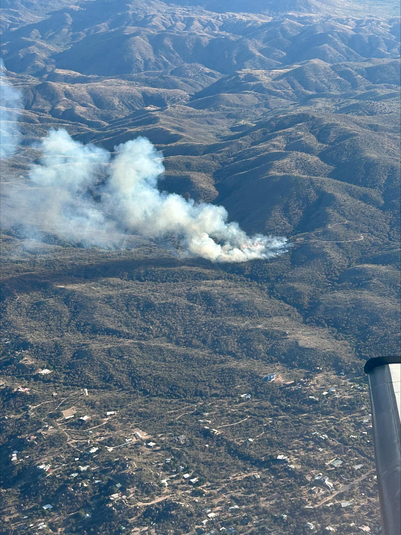 Cedar Fire aerial photo