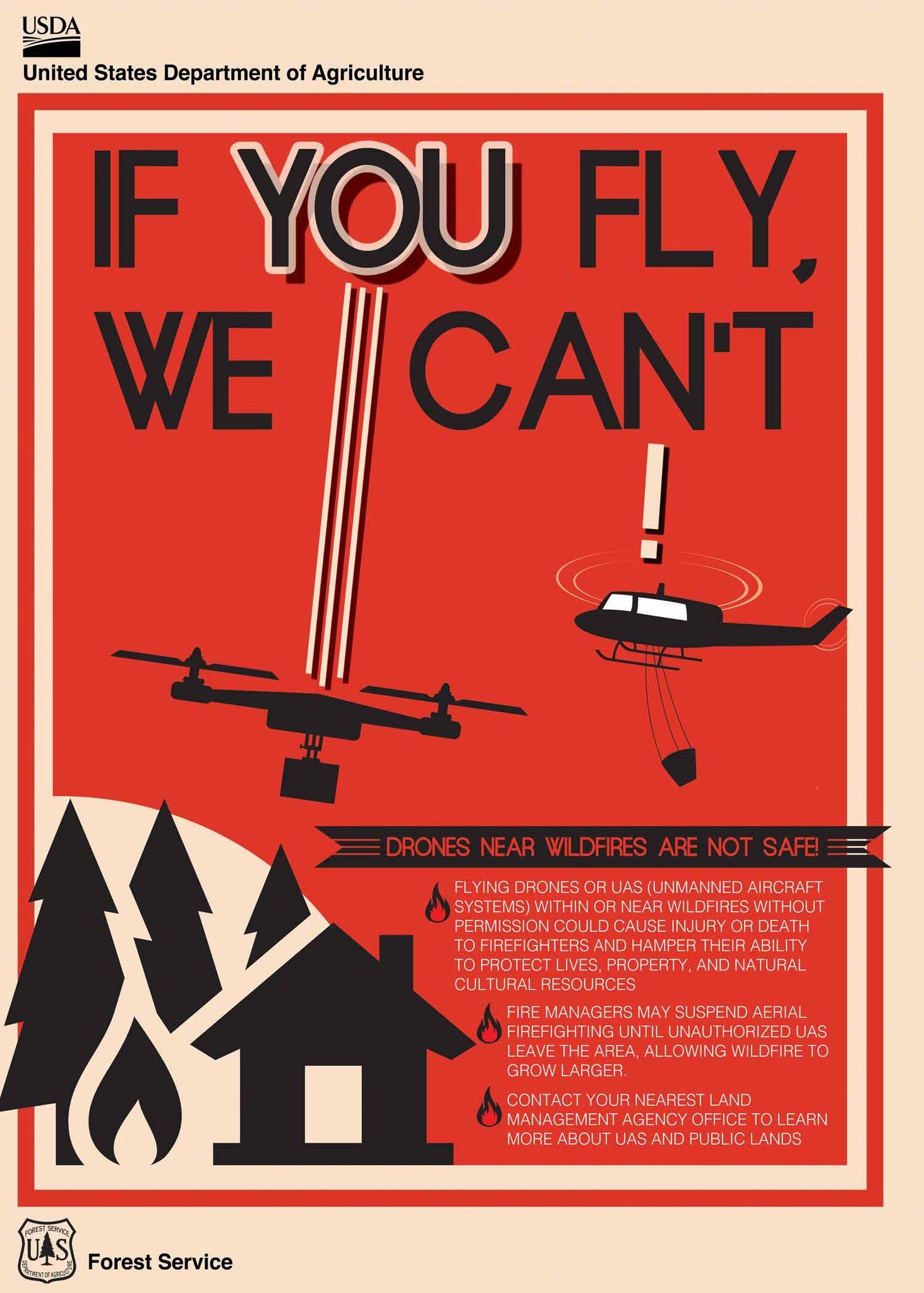 If you fly, we can't